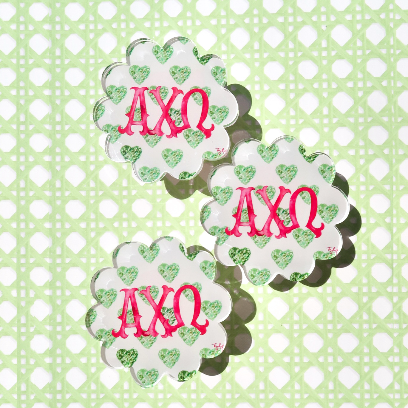 Acrylic Coaster - Alpha Chi Omega