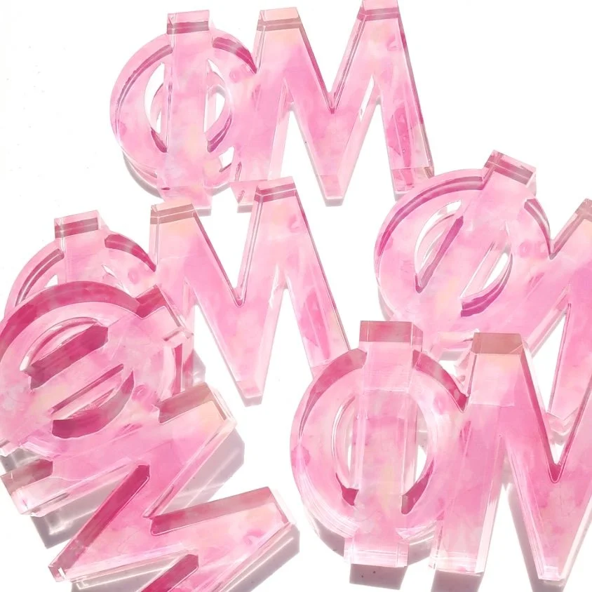 Phi Mu Acrylic Letter Block