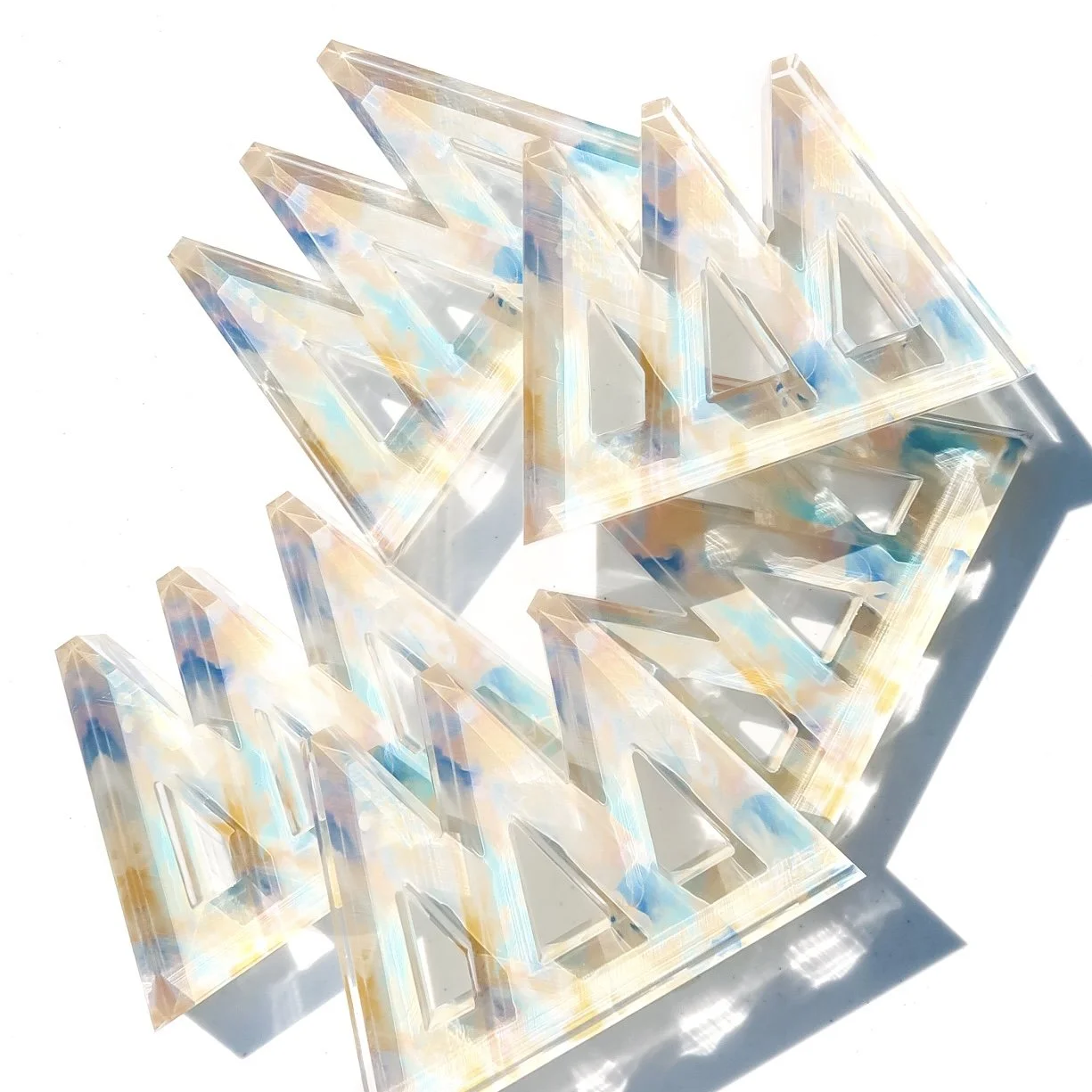 Delta Delta Delta Acrylic Letter Block