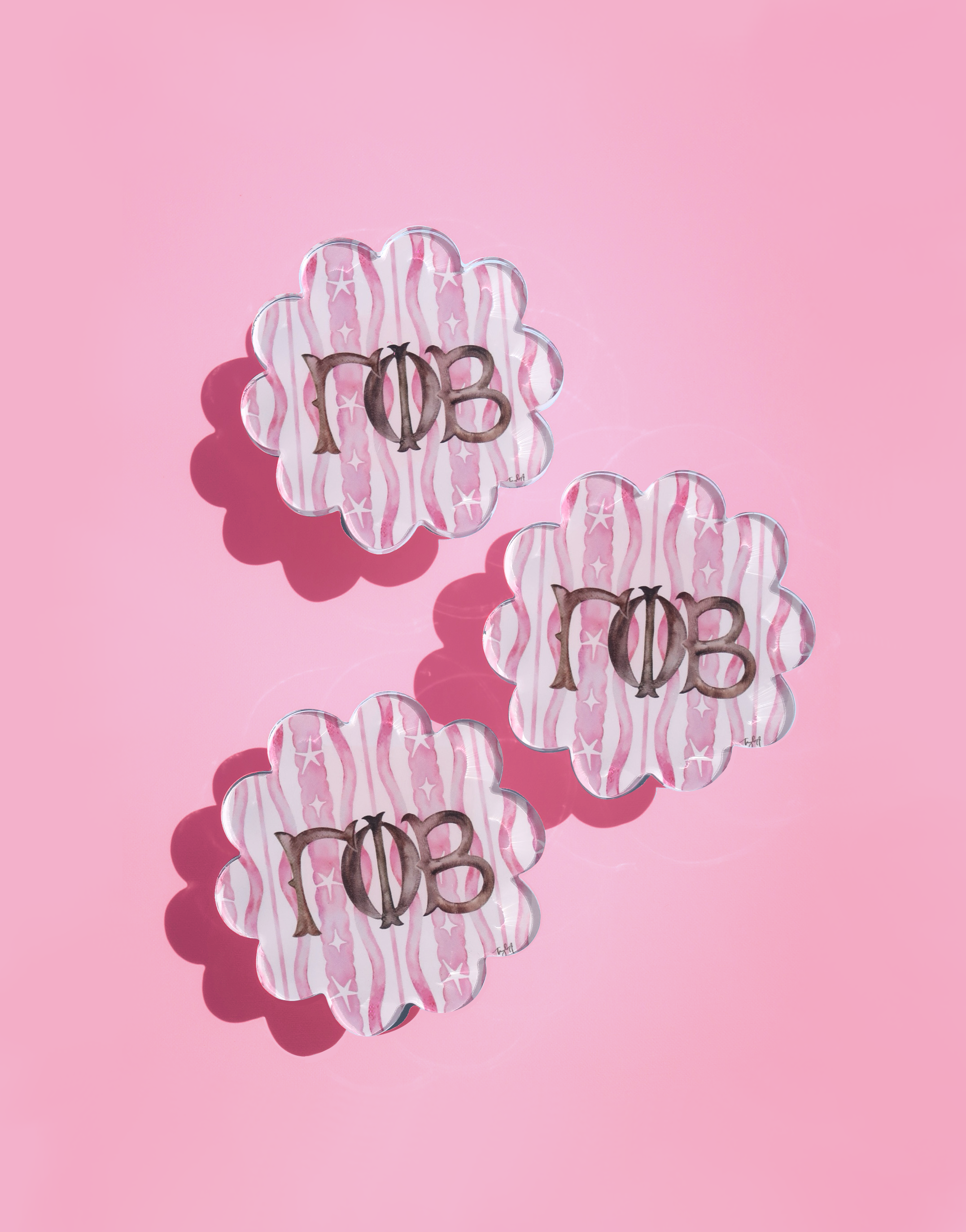 Acrylic Coaster - Gamma Phi Beta