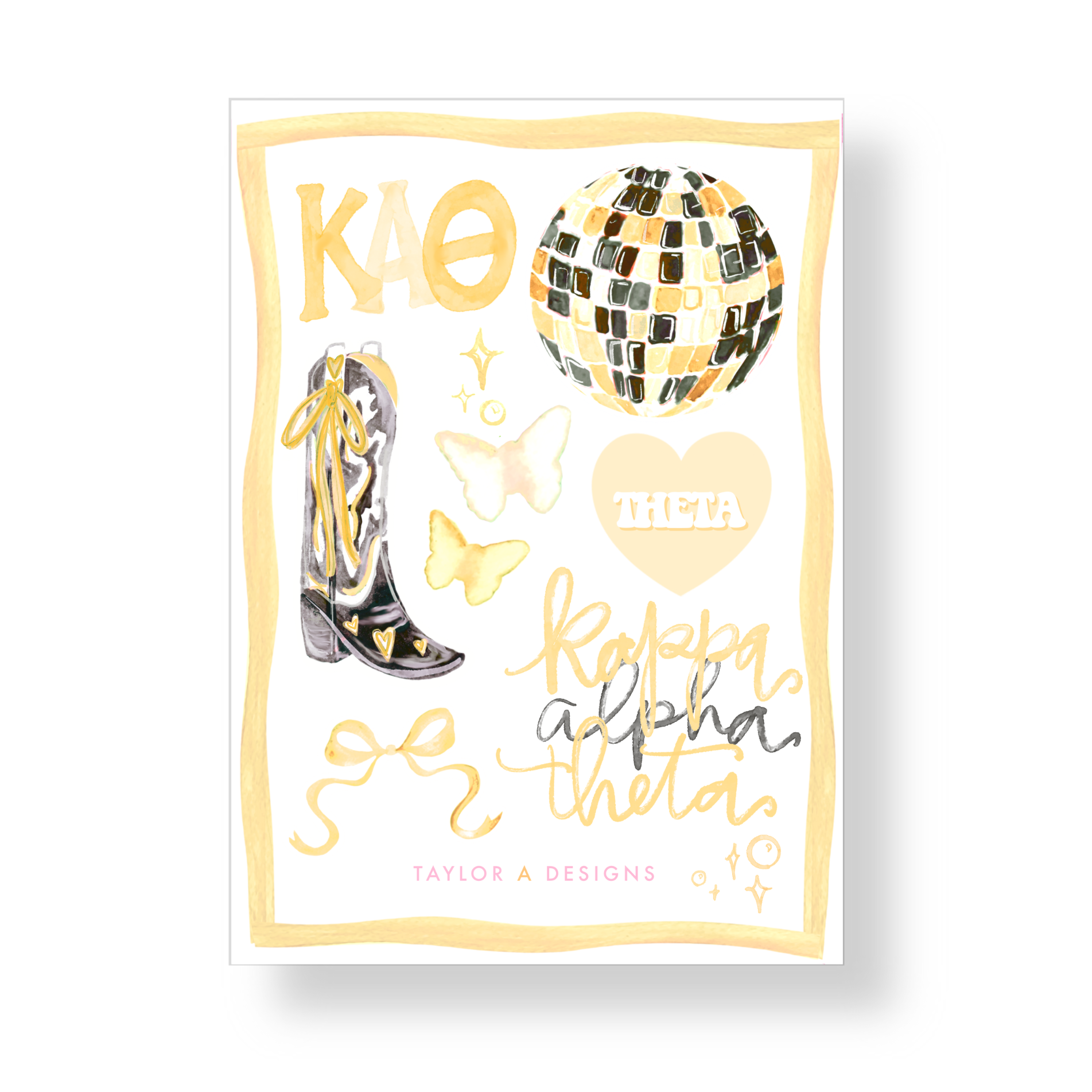 Kappa Alpha Theta Sticker Sheet