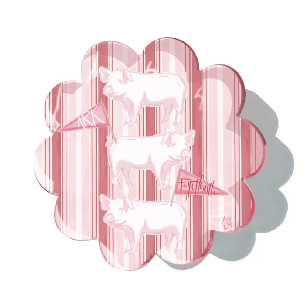 Party Pig Acrylic Coaster