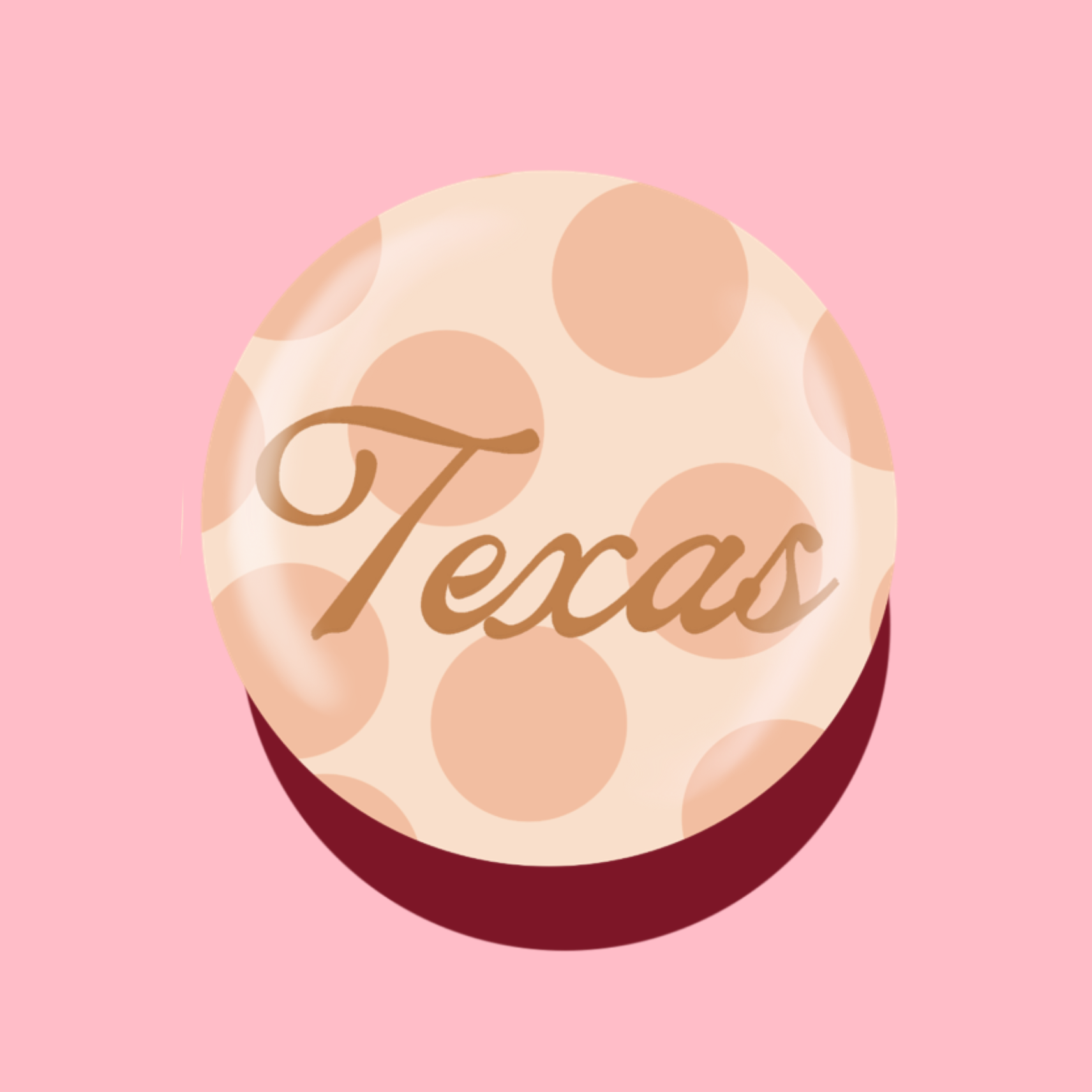 Texas Button - Polka Dots