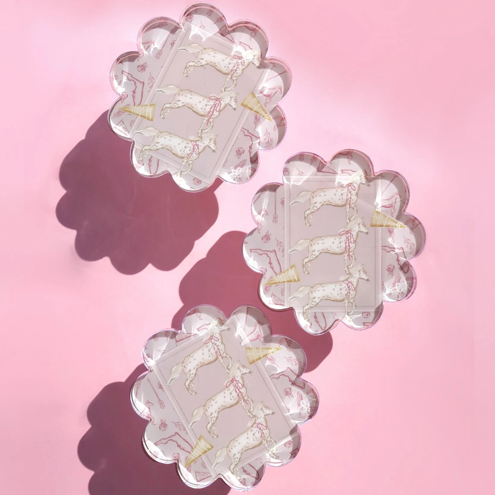 Tallahassee Acrylic Coaster - Scalloped