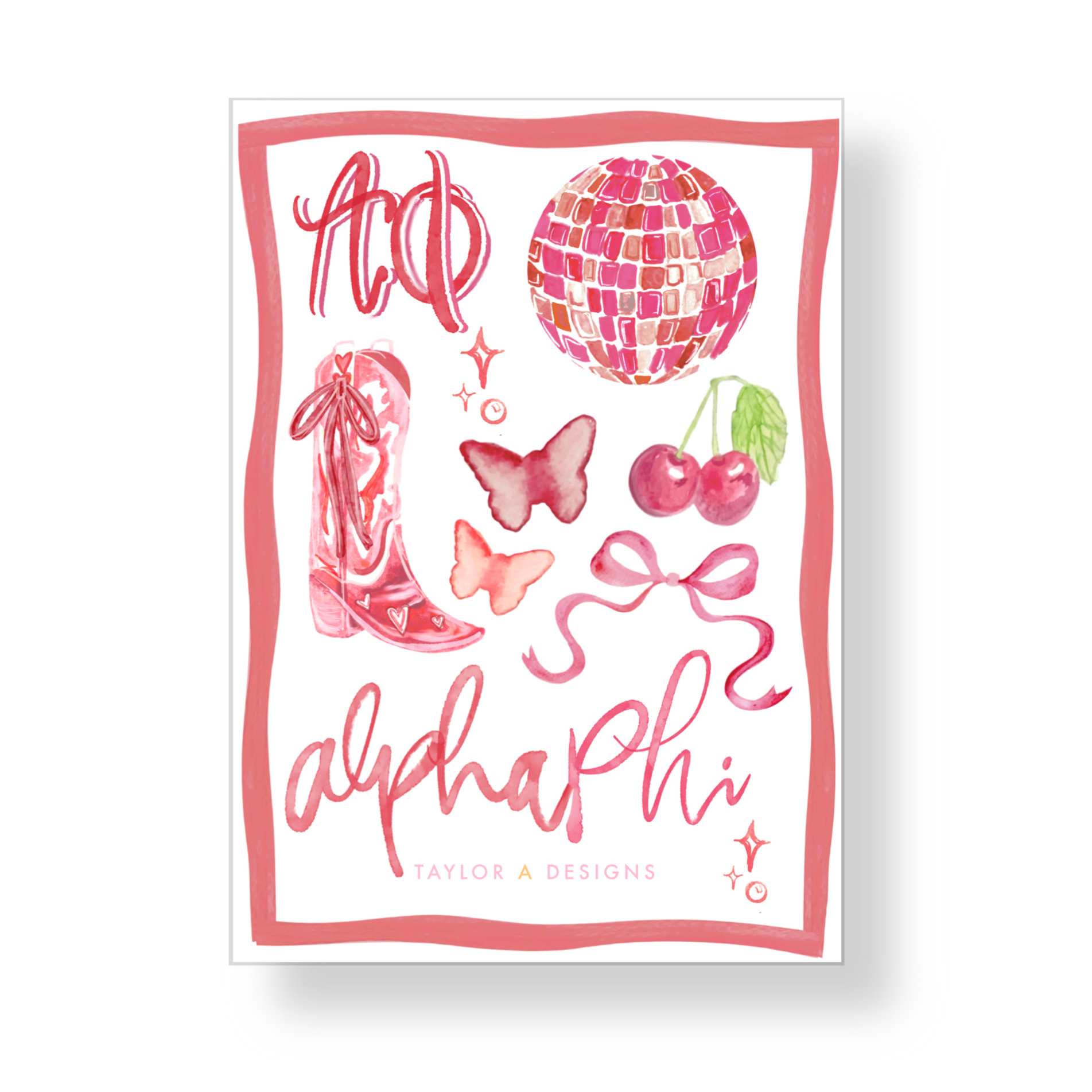 Alpha Phi Sticker Sheet