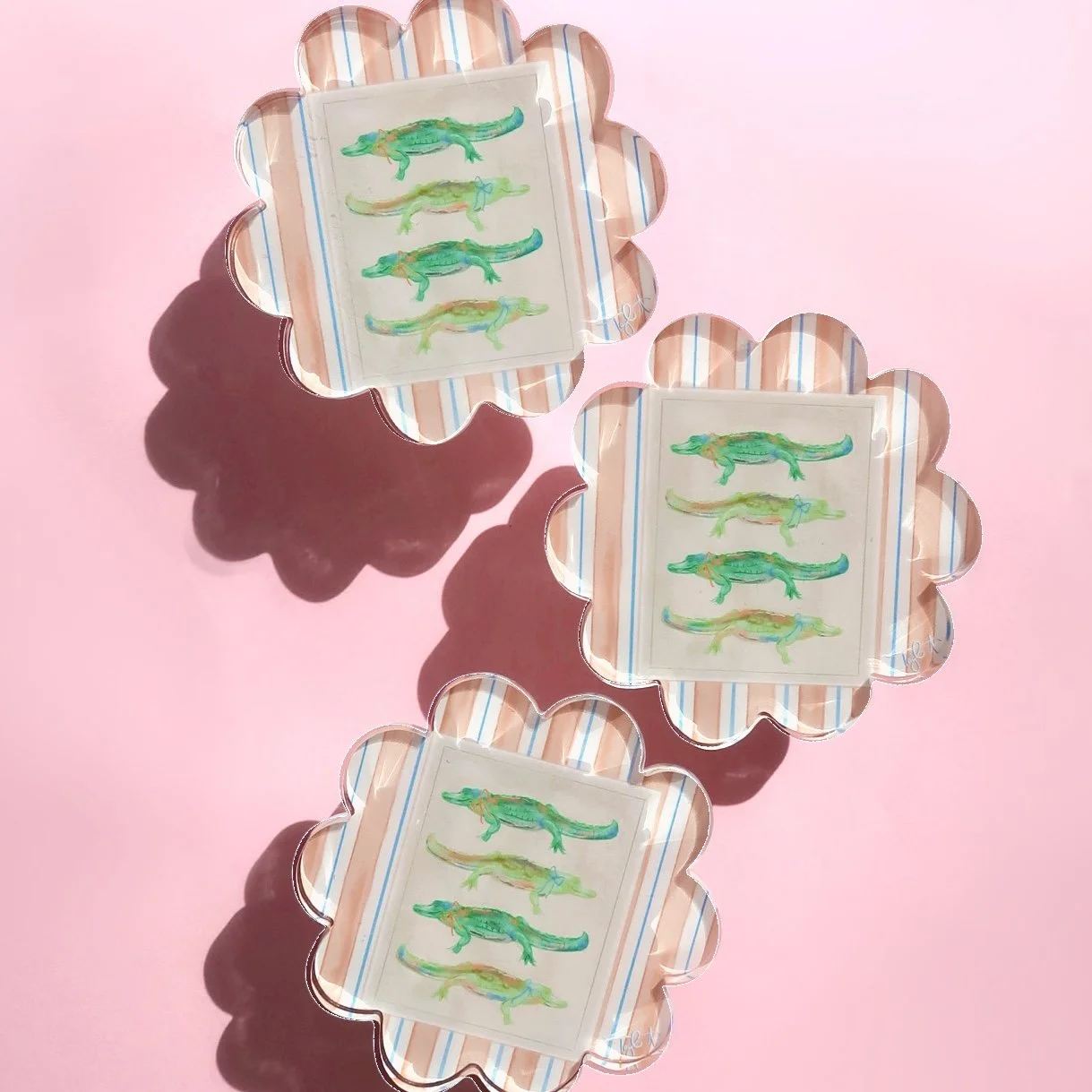 Gainesville Acrylic Coaster - Scalloped