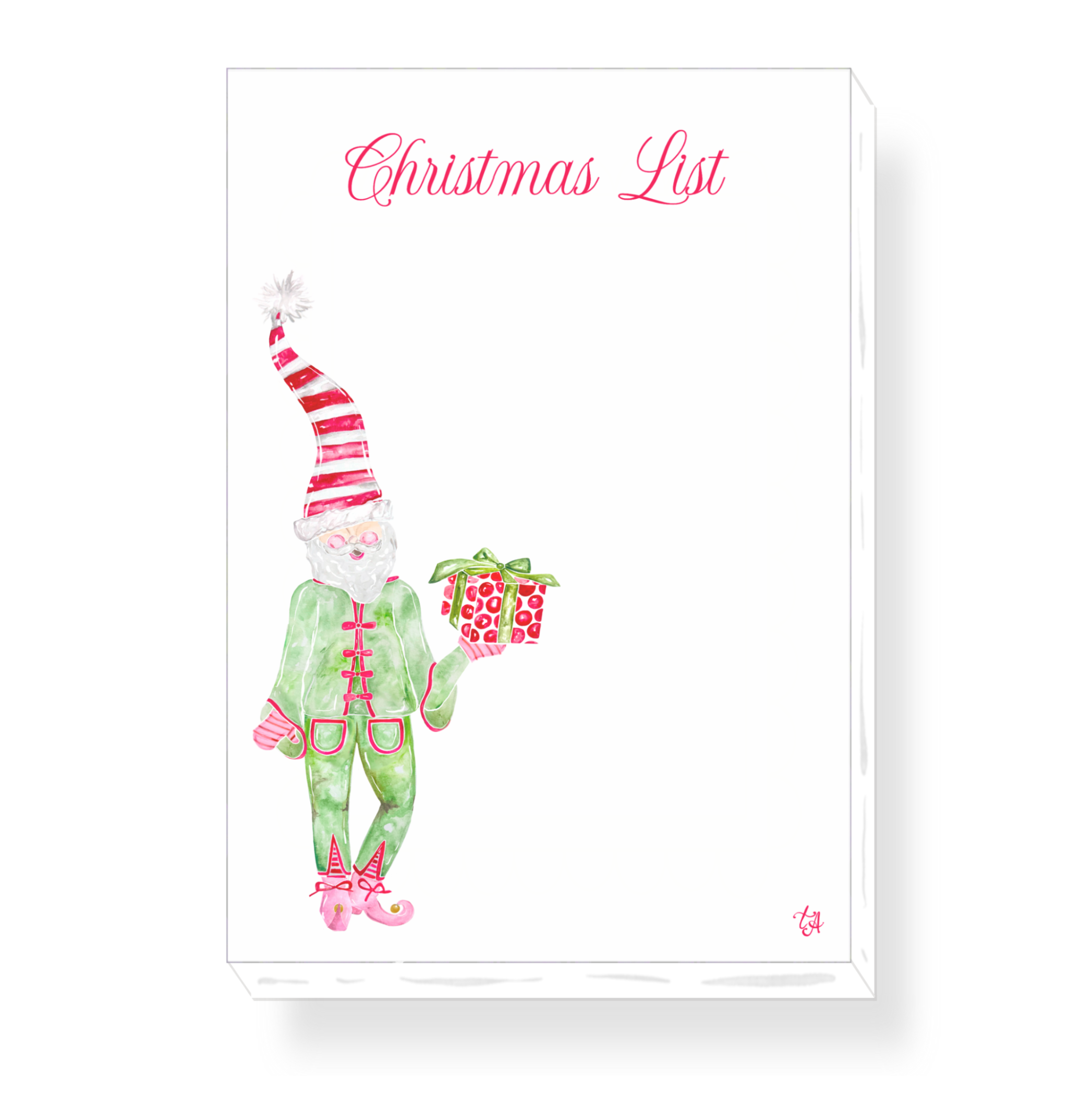 Christmas List Notepad