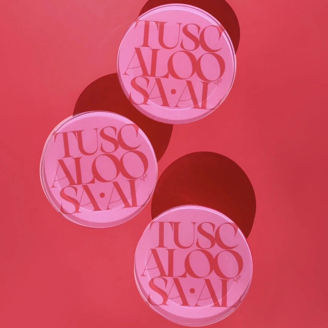 Tuscaloosa Acrylic Coaster - Round