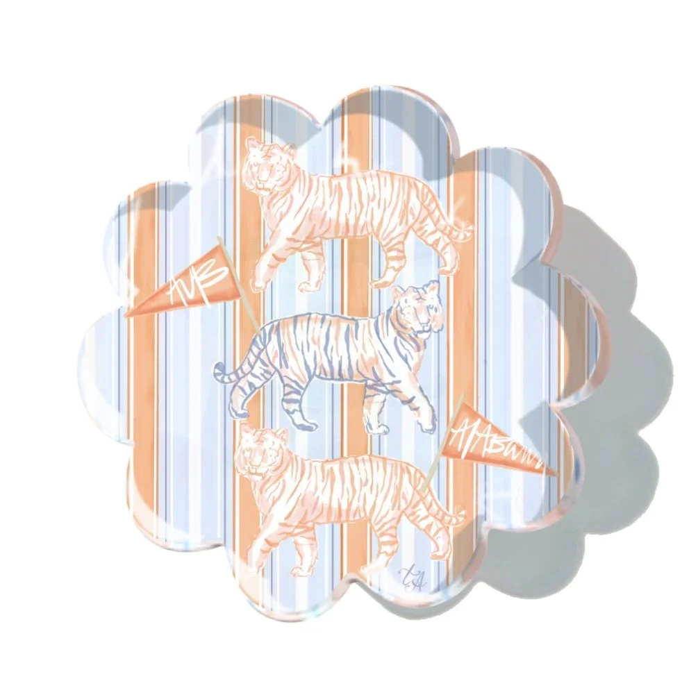 Tiger Stripes Acrylic Coaster
