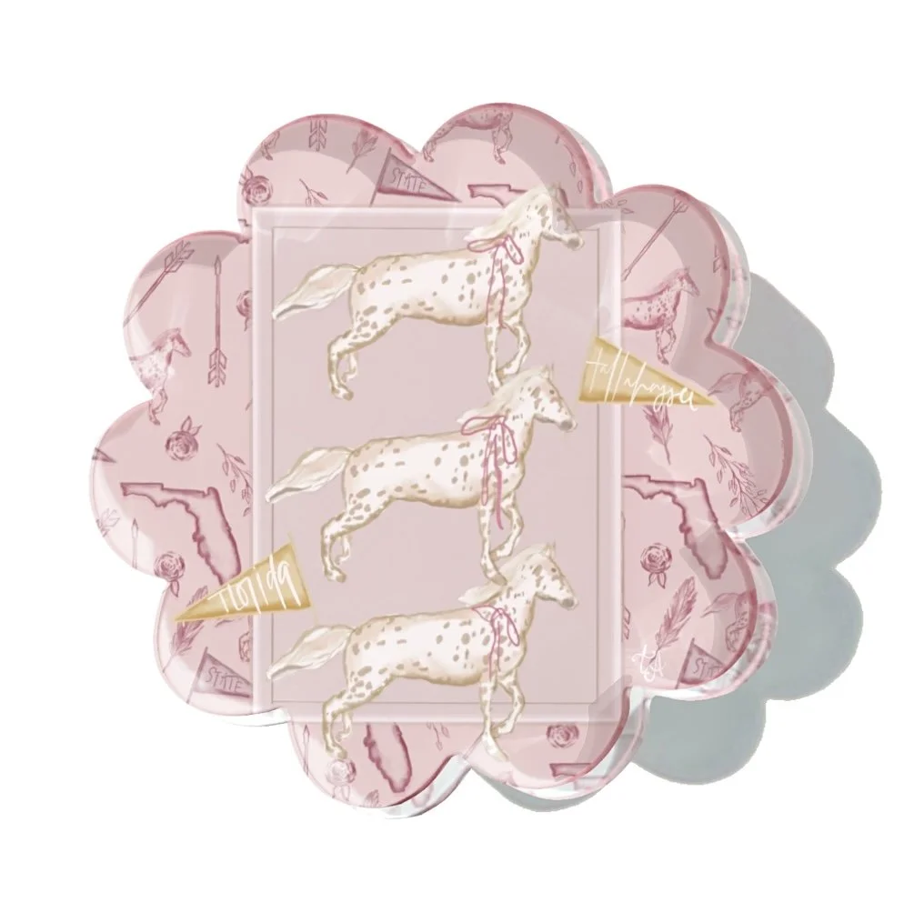 Tally Horse Acrylic Coaster