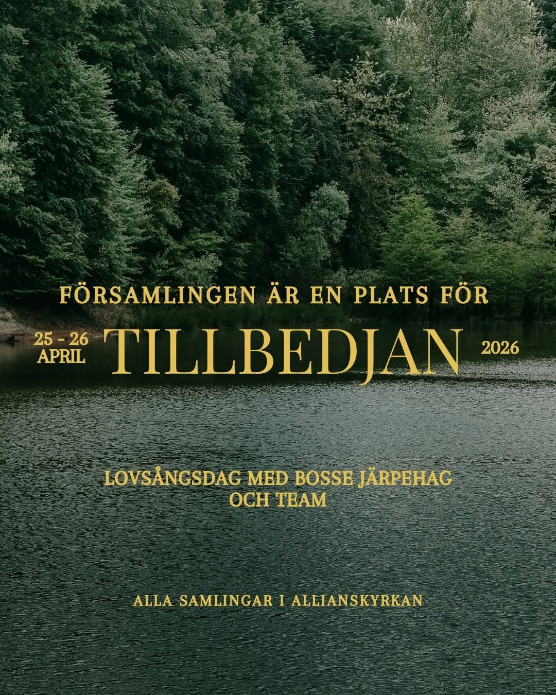 Den 25-26 April har vi f&ouml;rm&aring;nen att f&aring; ha Bosse J&auml;rpehag med team p&aring; bes&ouml;k, under en gemensam lovs&aring;ngsdag med frikyrkorna i S&auml;vsj&ouml;.

Alla samlingar &auml;r i Allianskyrkan i S&auml;vsj&ouml;. Svipa f&o