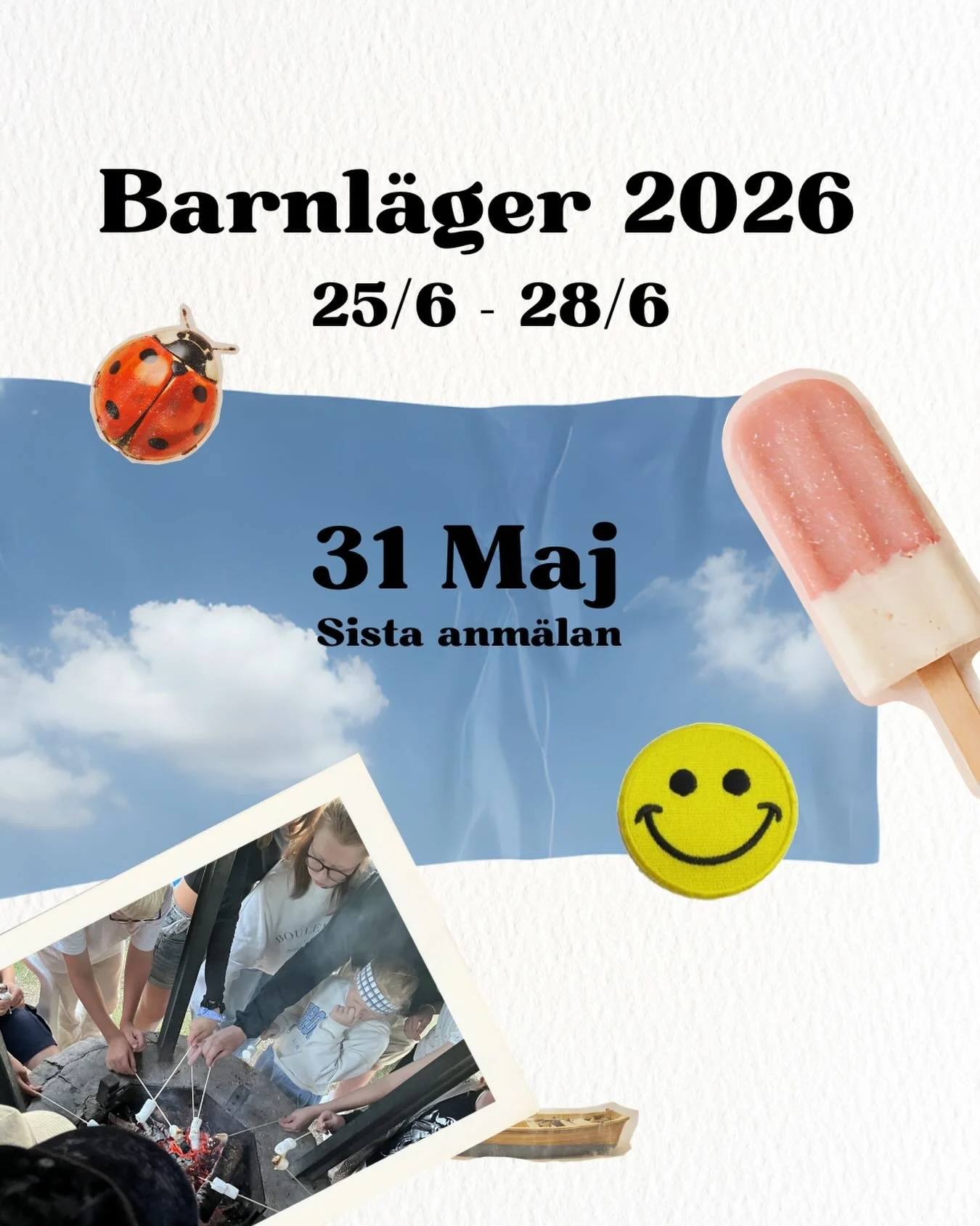 Sista dagen f&ouml;r anm&auml;lan idag🏃&zwj;♀️&zwj;➡️ Men &auml;n finns det tid.

25/6-28/6 Norra Sandsj&ouml;bygdeg&aring;rd
F&ouml;r barn i &aring;k 2-6

Kostnad f&ouml;r l&auml;gret: 600kr (syskonrabatt 50kr/syskon)

Swisha till Frida Axelsson: 0