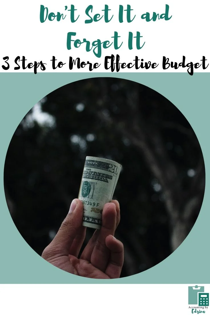 Don't Set It and Forget It: 3 Steps to More Effective Budget
