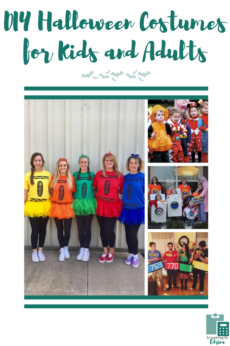 DIY Halloween Costumes for Kids and Adults — Accounting by Edrina LLC