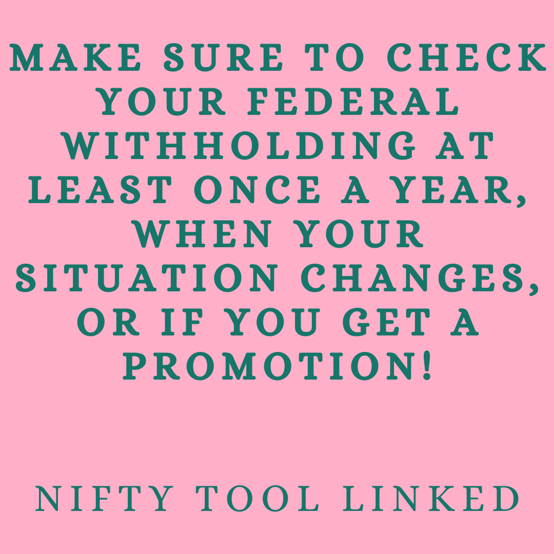 Tax withholding Estimator