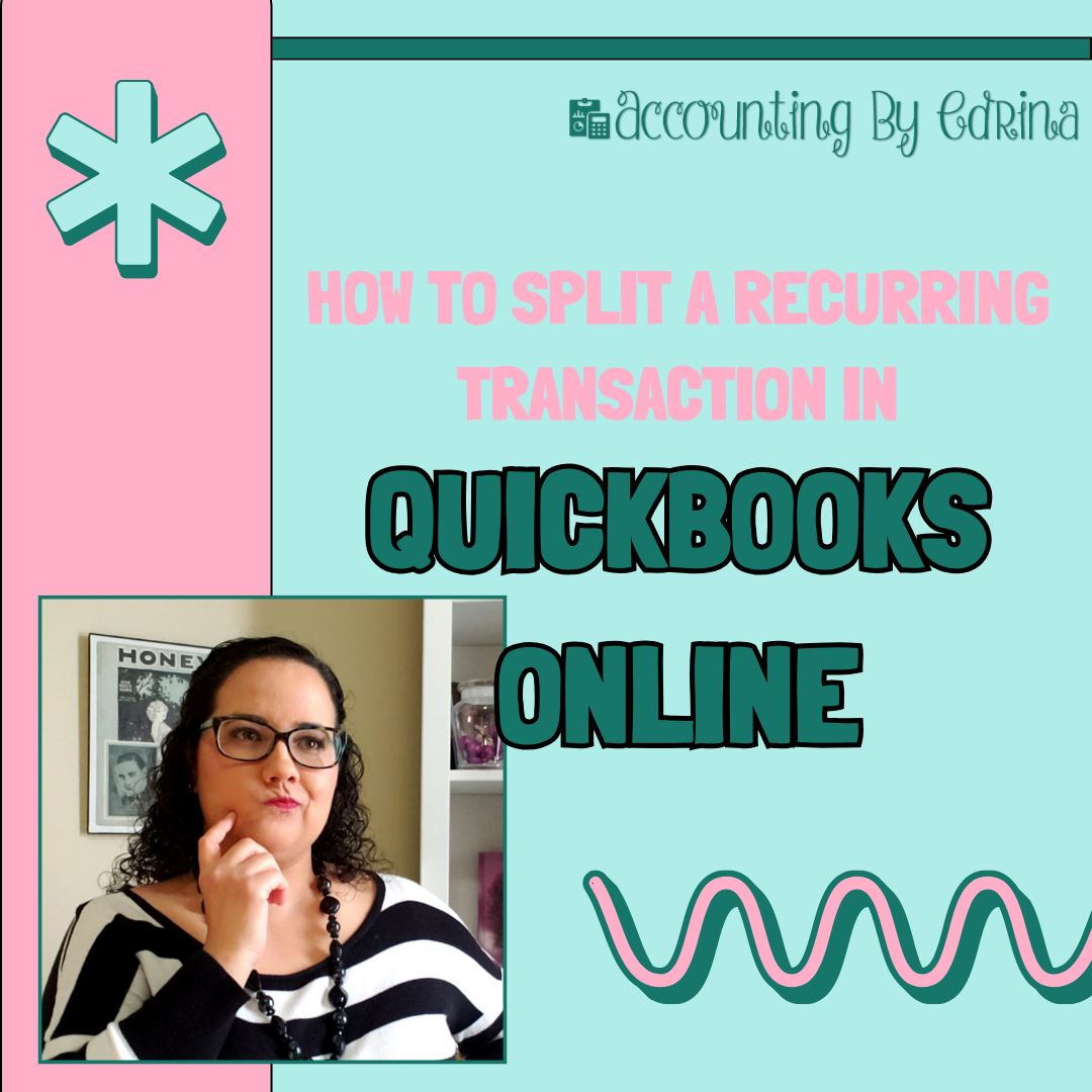 How to Split a Recurring Transaction in QBO