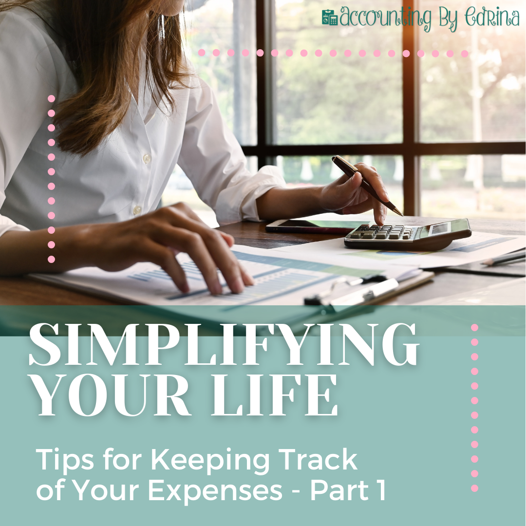 Tips for Keeping Track of Expenses - Part 1