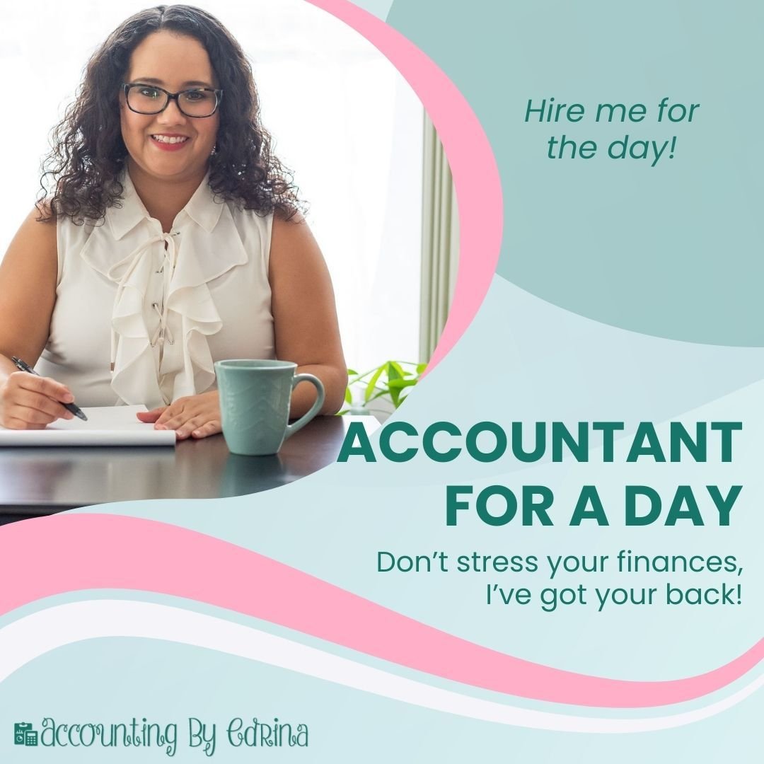 Did you know that you can hire me as your Accountant For A Day?!

With my unique perspective and skill set in both accounting and analysis, I can see the WHOLE picture of your business for you. I break down your finances so you can see where you&rsqu