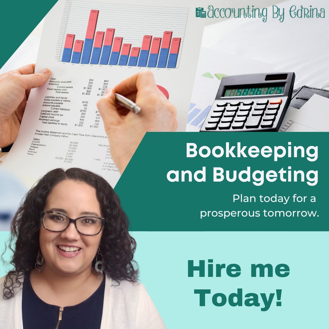 Unlock Your Business's Potential with Smart Bookkeeping &amp; Budgeting!

Are you ready to take your small business to the next level?

Strategic bookkeeping and budgeting can help you:
✅ Make informed financial decisions
✅ Optimize your resources
✅ 