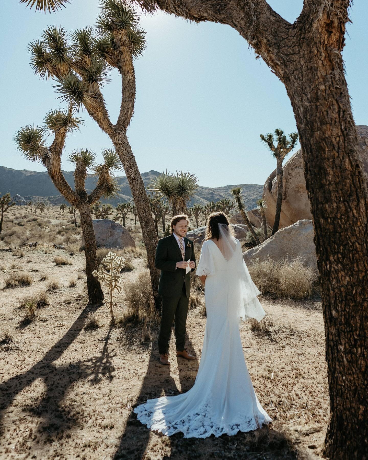 When we think about this elopement in Joshua Tree, one thing comes to mind: be bold. 

Six weeks prior to their elopement, Haley and Nathan came to us originally wanting to elope in our home state of WV with only one must-have: the date had to be on 