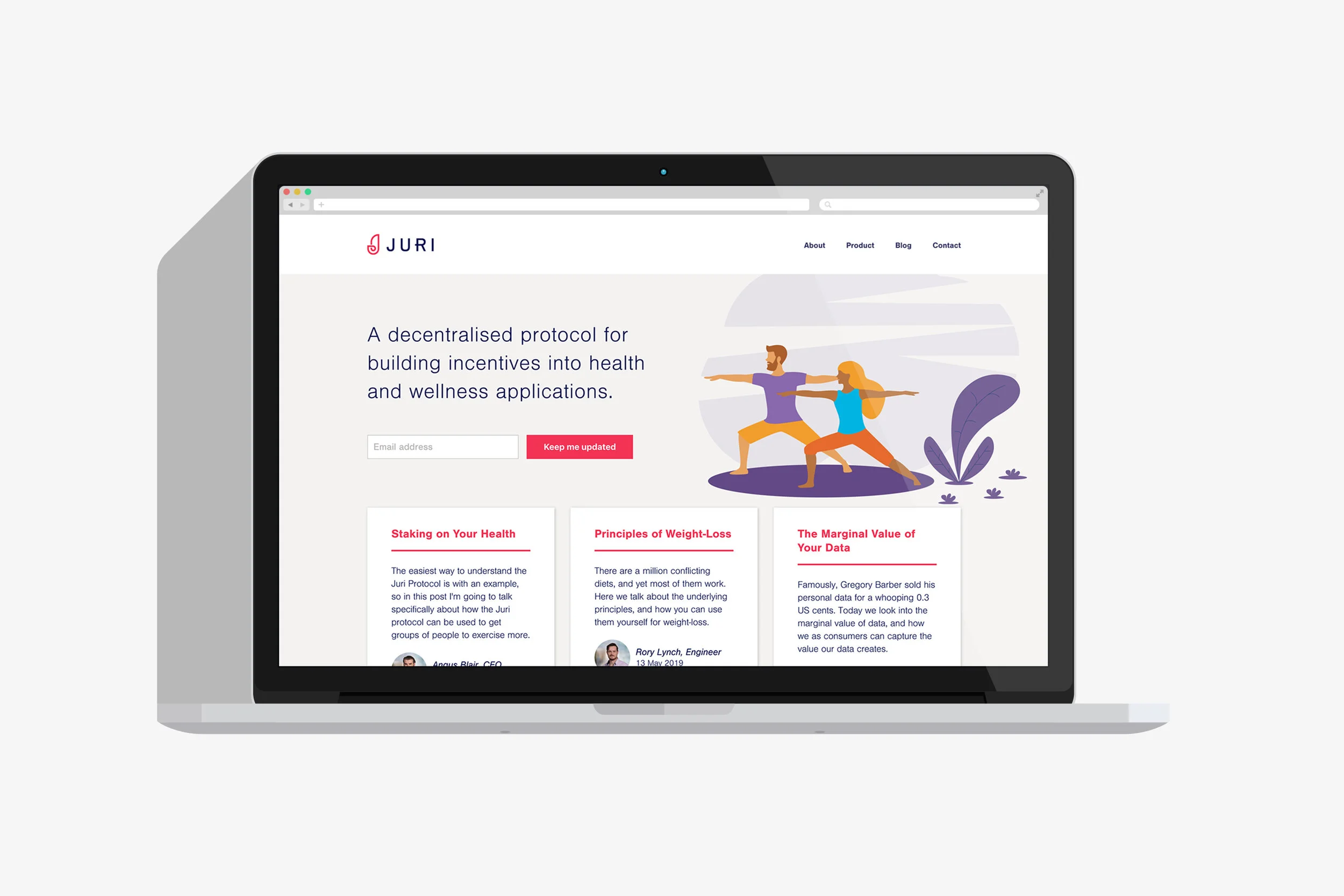 Juri — A decentralised protocol for building incentives into health and wellness applications.