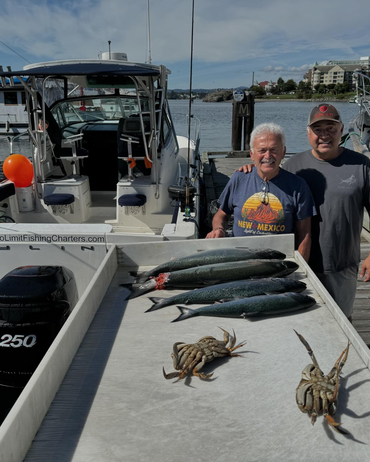 What a morning! We beat a sea lion for the biggest of the day, not ever do you get a fish back from a 1000# mammal, check the video! #chinooksalmon #tourismvictoriabc #westcoast #yyj