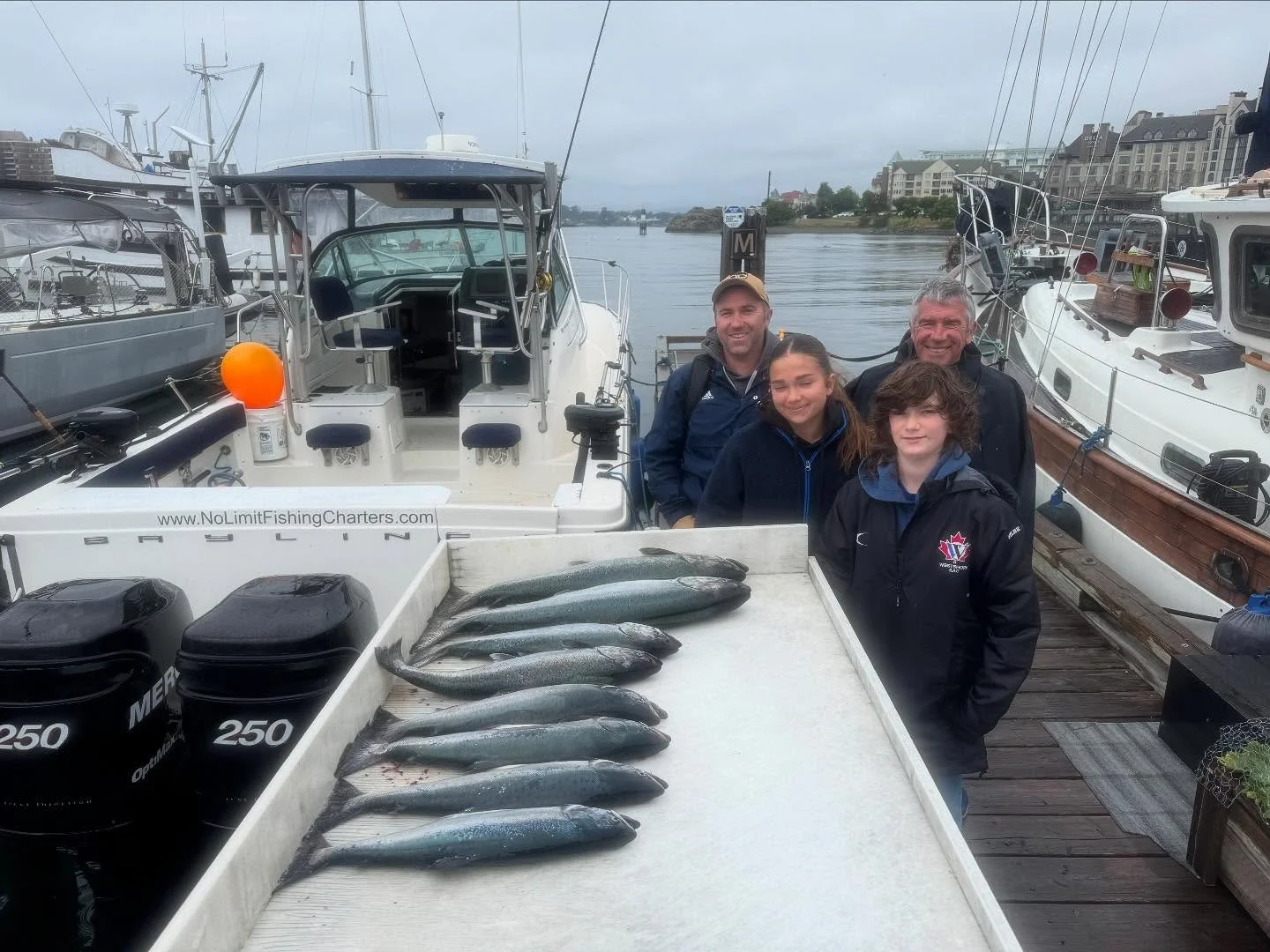 Last 2 days catch! Fishing on fire!!! Chinook, pink, coho and now sockeye all for a great mixed bag! #chinooksalmon #bc #westcoast #tourismvictoria #yyj