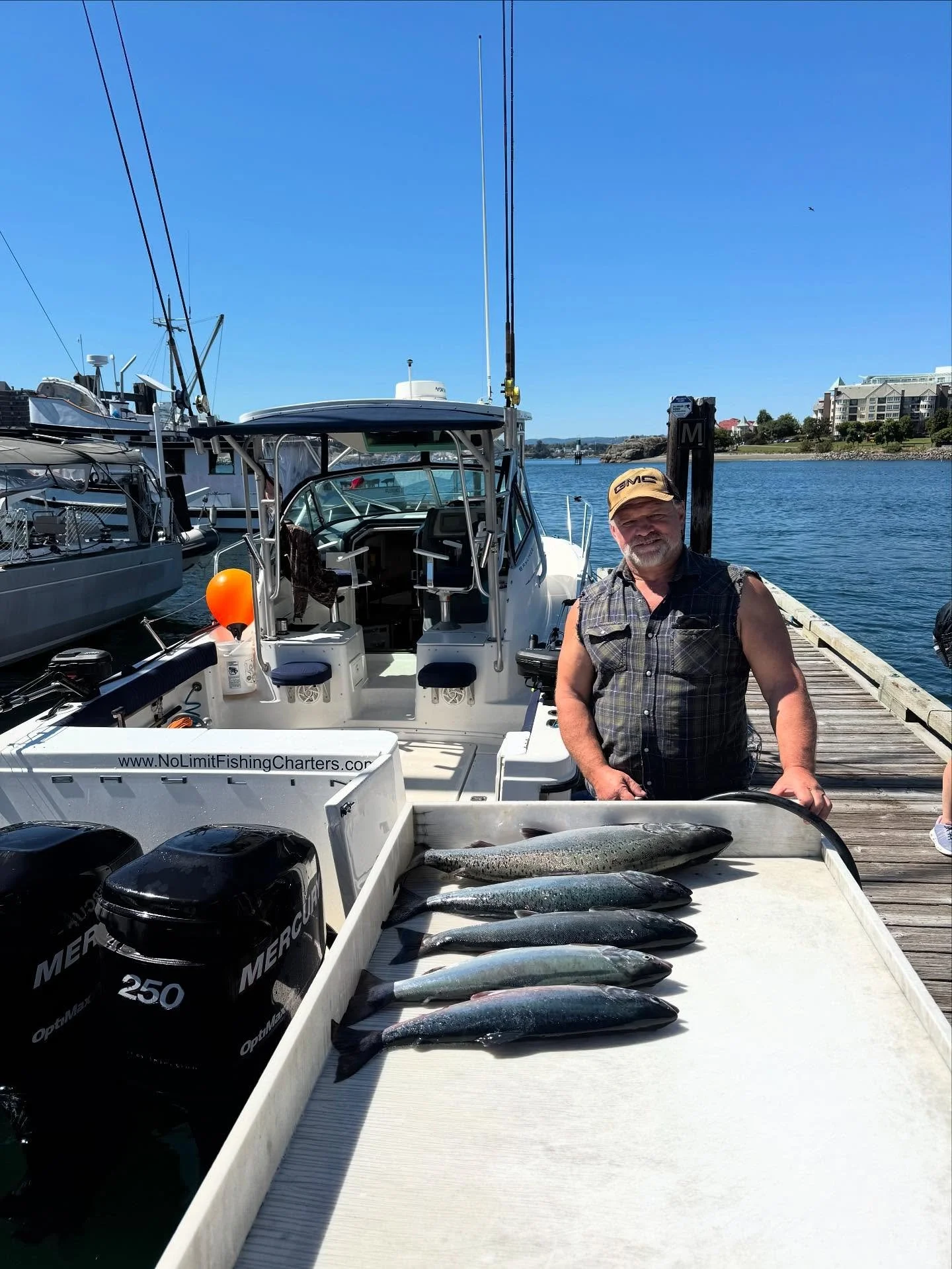 Great morning with Walter! Chinook, coho and pinks on the menu! #chinooksalmon #coho #westcoast #tourismvictoria #yyj #bc