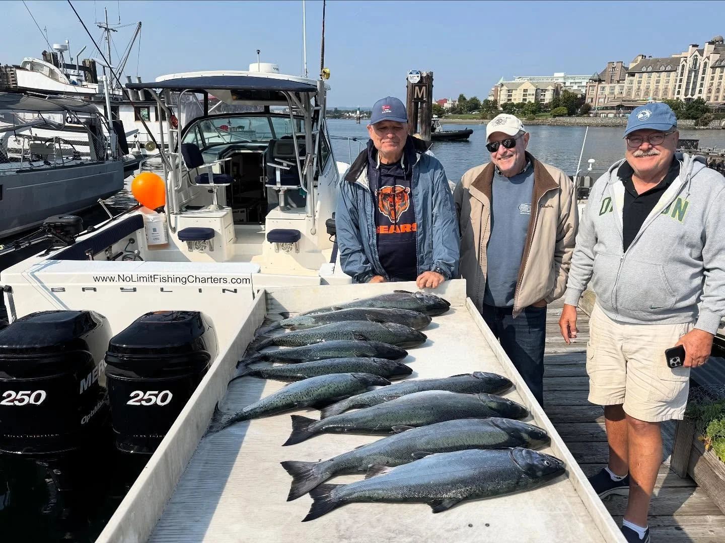 What a morning! 6 chinooks and 4 hatchery coho for these great guests! Bobber down! #tourismvictoria #chinooksalmon #cohosalmon #westcoast #bc #yyj