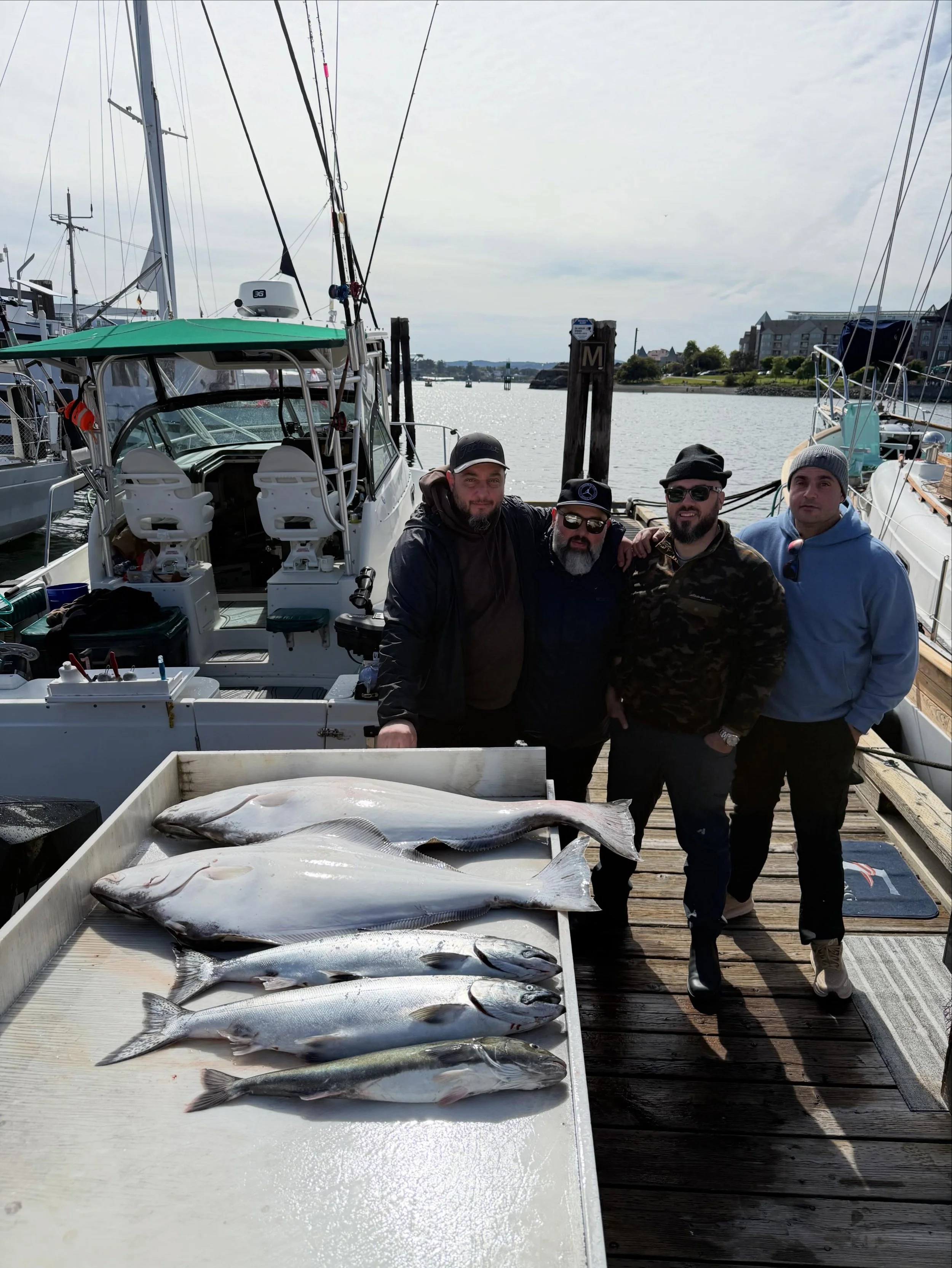 Captain Boomer got guys on the meat yesterday! @talesofchrome good job! #halibut #chinooksalmon #kingsalmon #westcoast #tourismvictoria