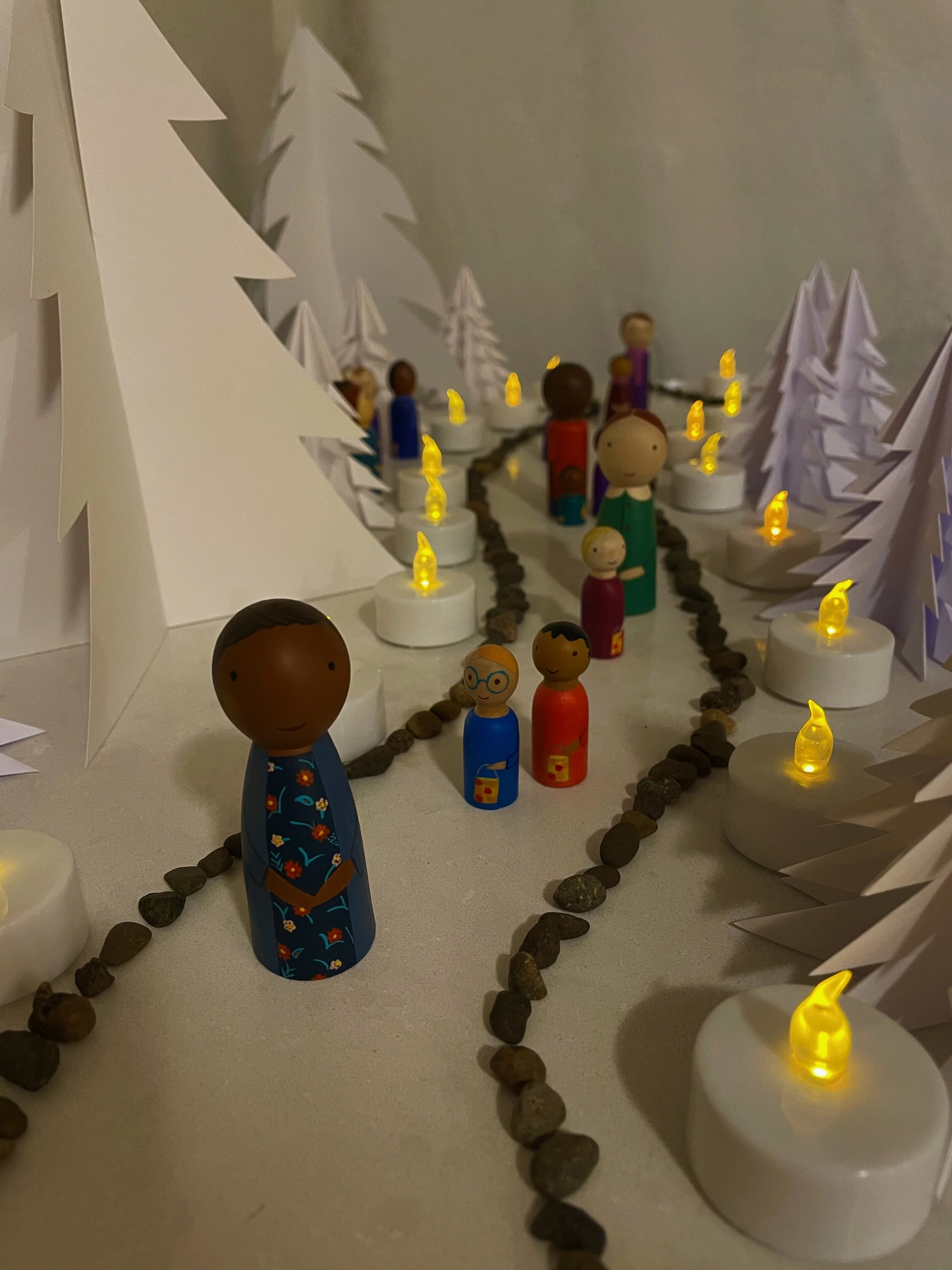 Lantern Walk Peg Dolls: A Tutorial
