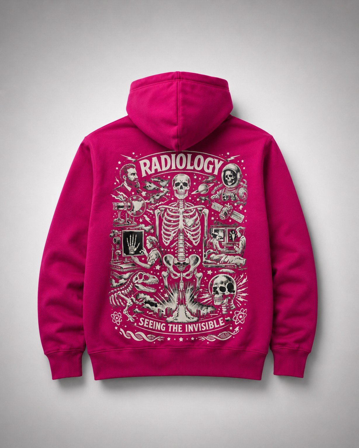 Women's Pink Rush Radiology Zip-Up Hoodie