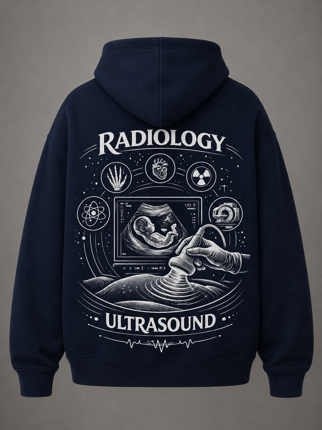 Ultrasound Radiology Zip-Up Hoodie | Signature Edition