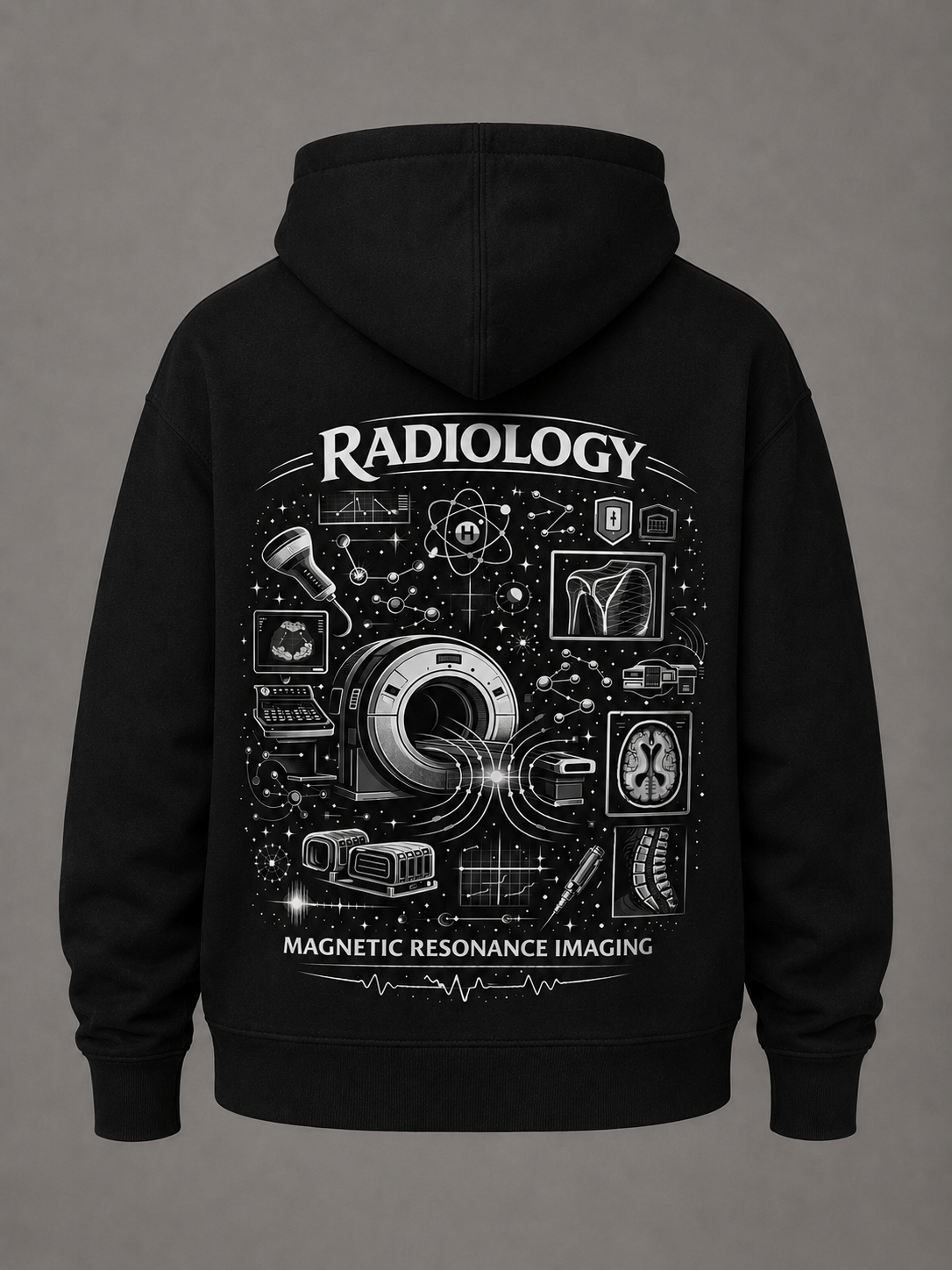 MRI Radiology  Zip-Up Hoodie