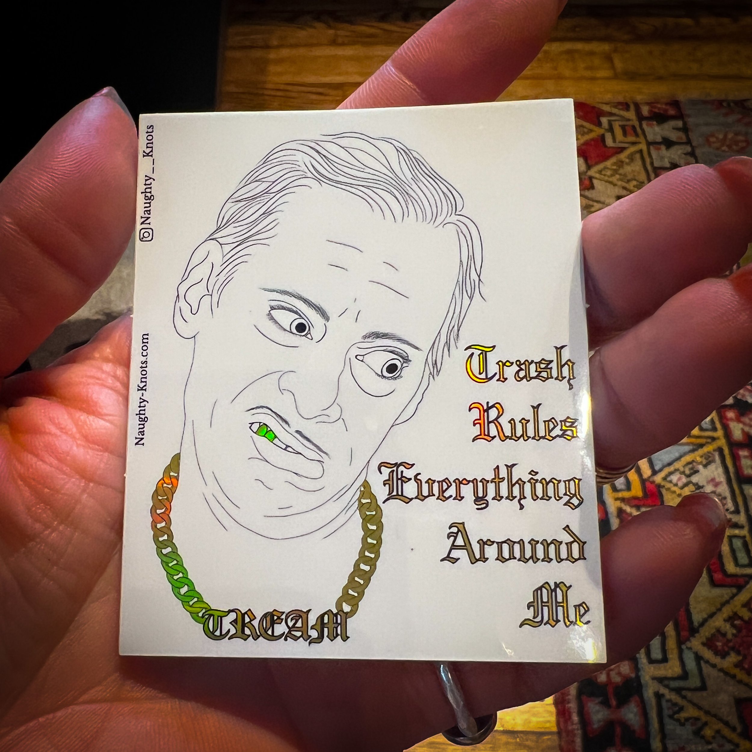 John Waters is Trash Gold Holographic Sticker