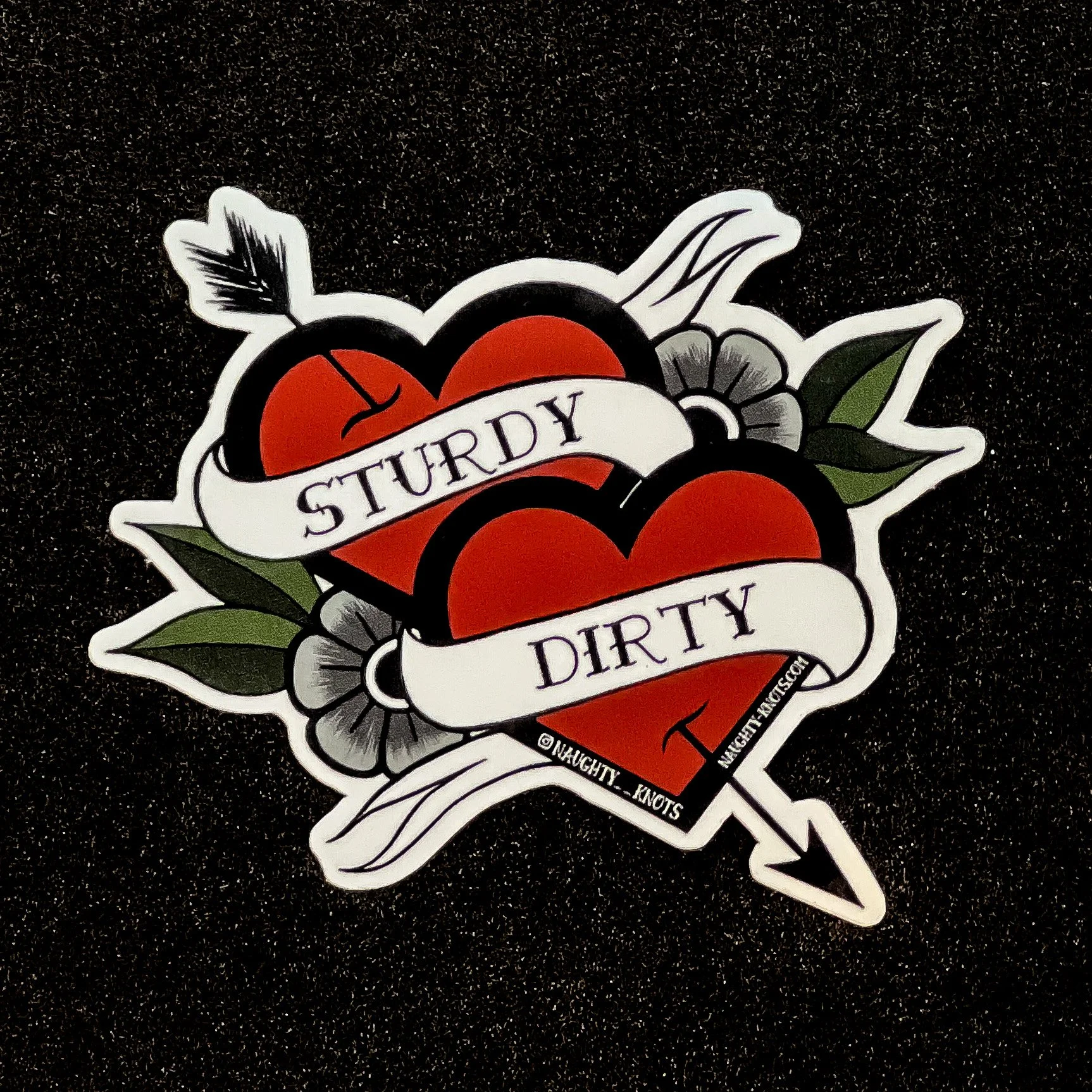 Sturdy & Dirty Hearts Sticker