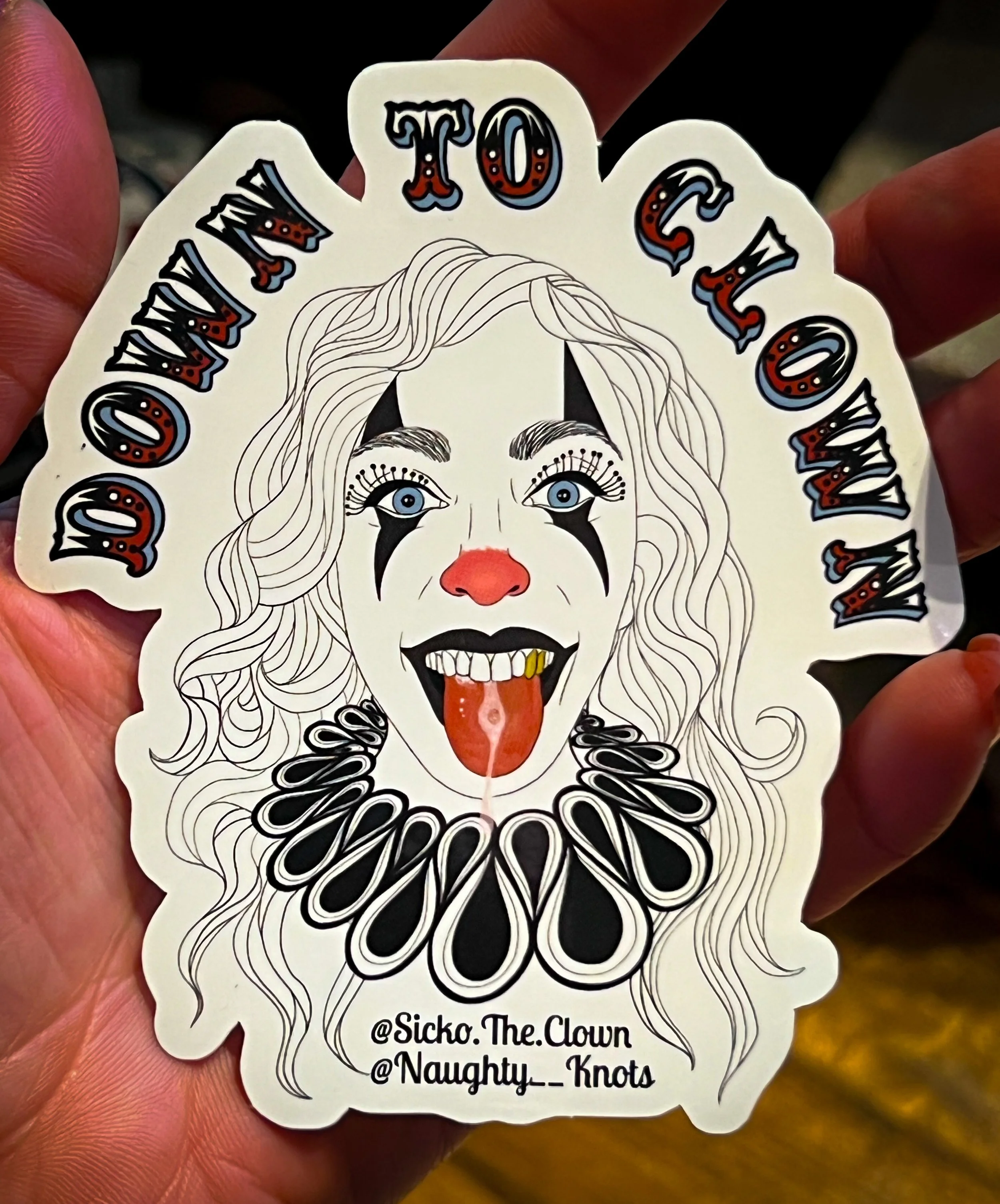 Down to Clown Sticker