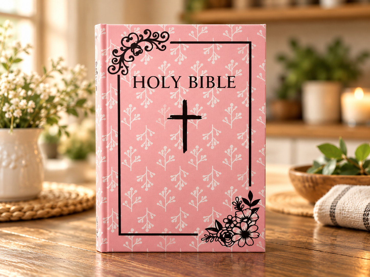 pink floral blossom custom bible.png