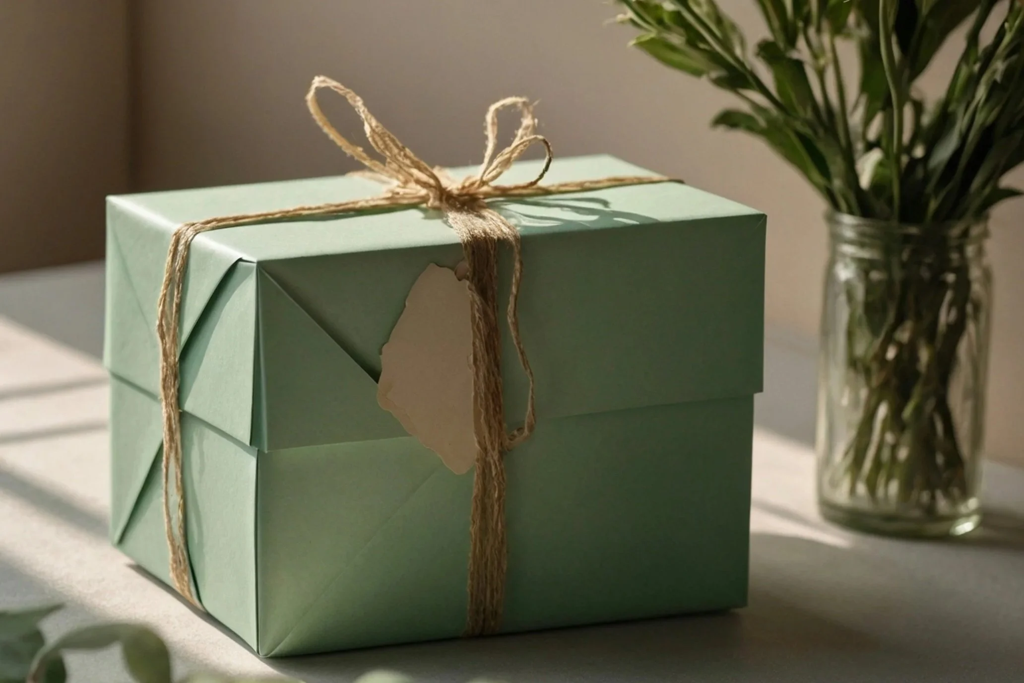 Wrapped green gift box representing a personalized encouragement gift.
