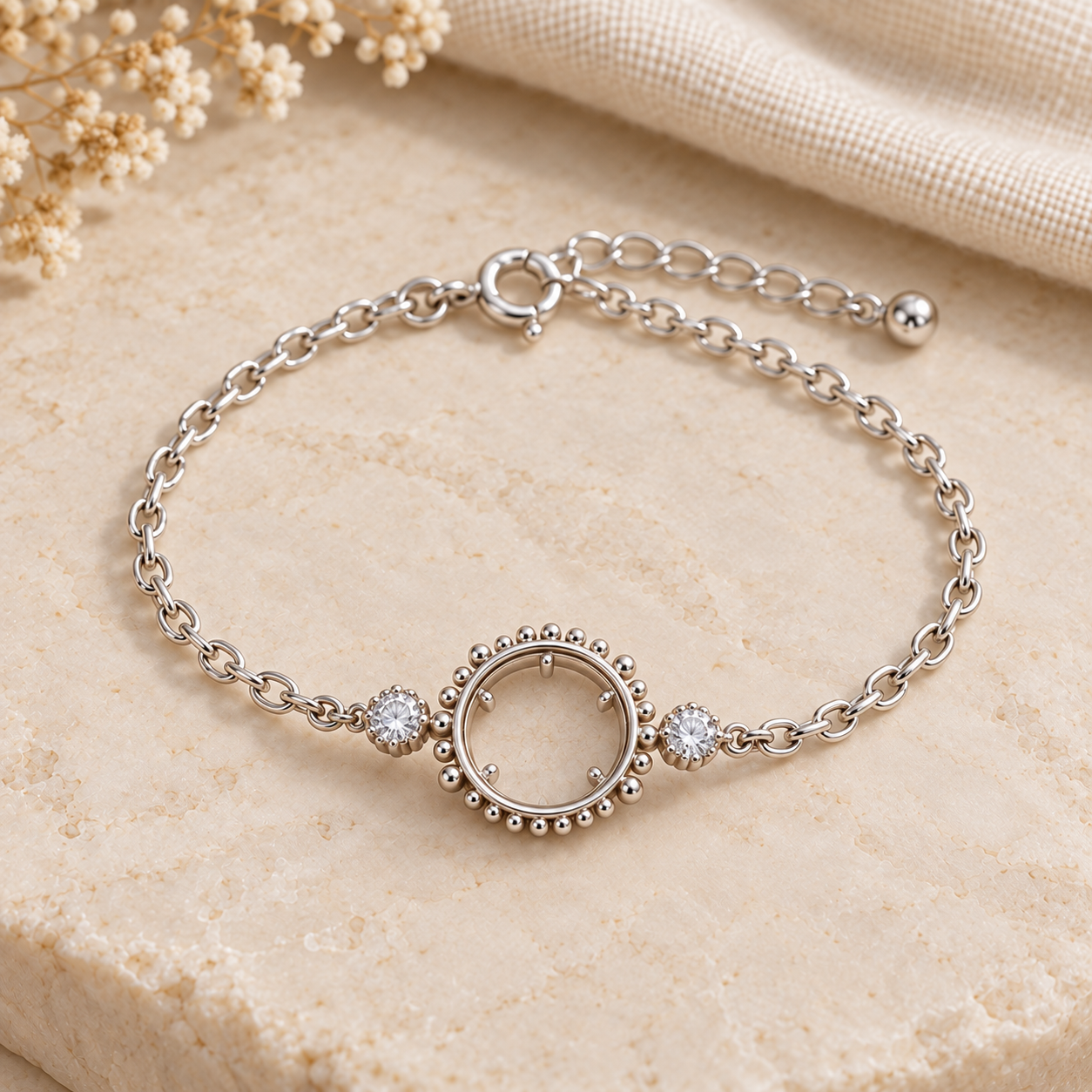 Treasured Moments Memorial Bracelet — Sterling Silver