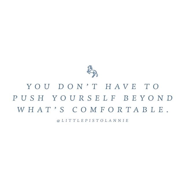 This idea, that you don&rsquo;t have to push yourself past what is comfortable, I think a lot about in horsemanship and our culture in general. Nina @animalalchemy and I actually recorded a whole podcast episode about it. 💛⠀⠀⠀⠀⠀⠀⠀⠀⠀
⠀⠀⠀⠀⠀⠀⠀⠀⠀
How of