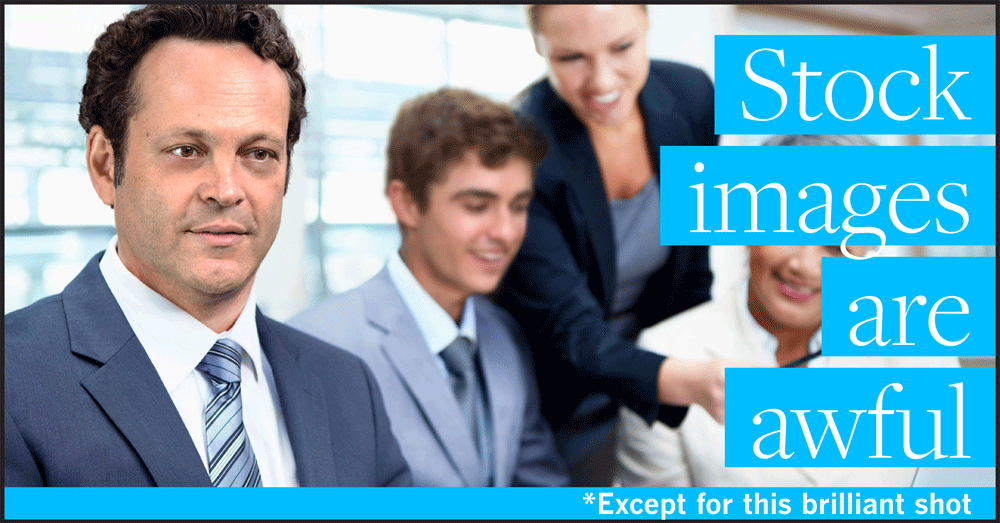Stock images are awful.. but they don't have to be!
