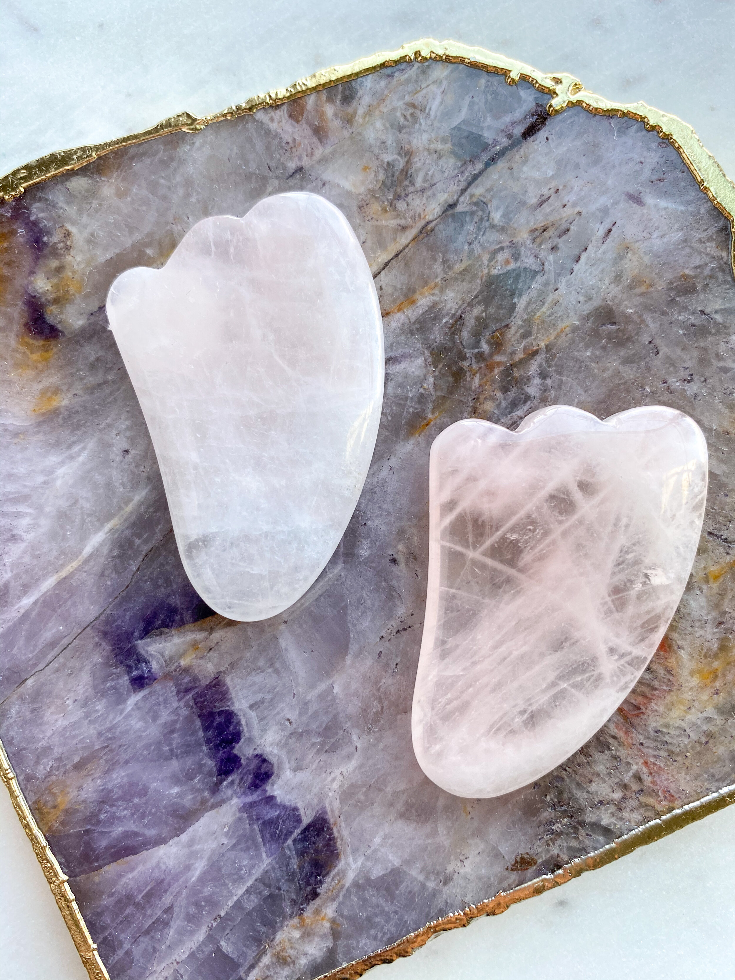 Rose Quartz Mini Gua Sha