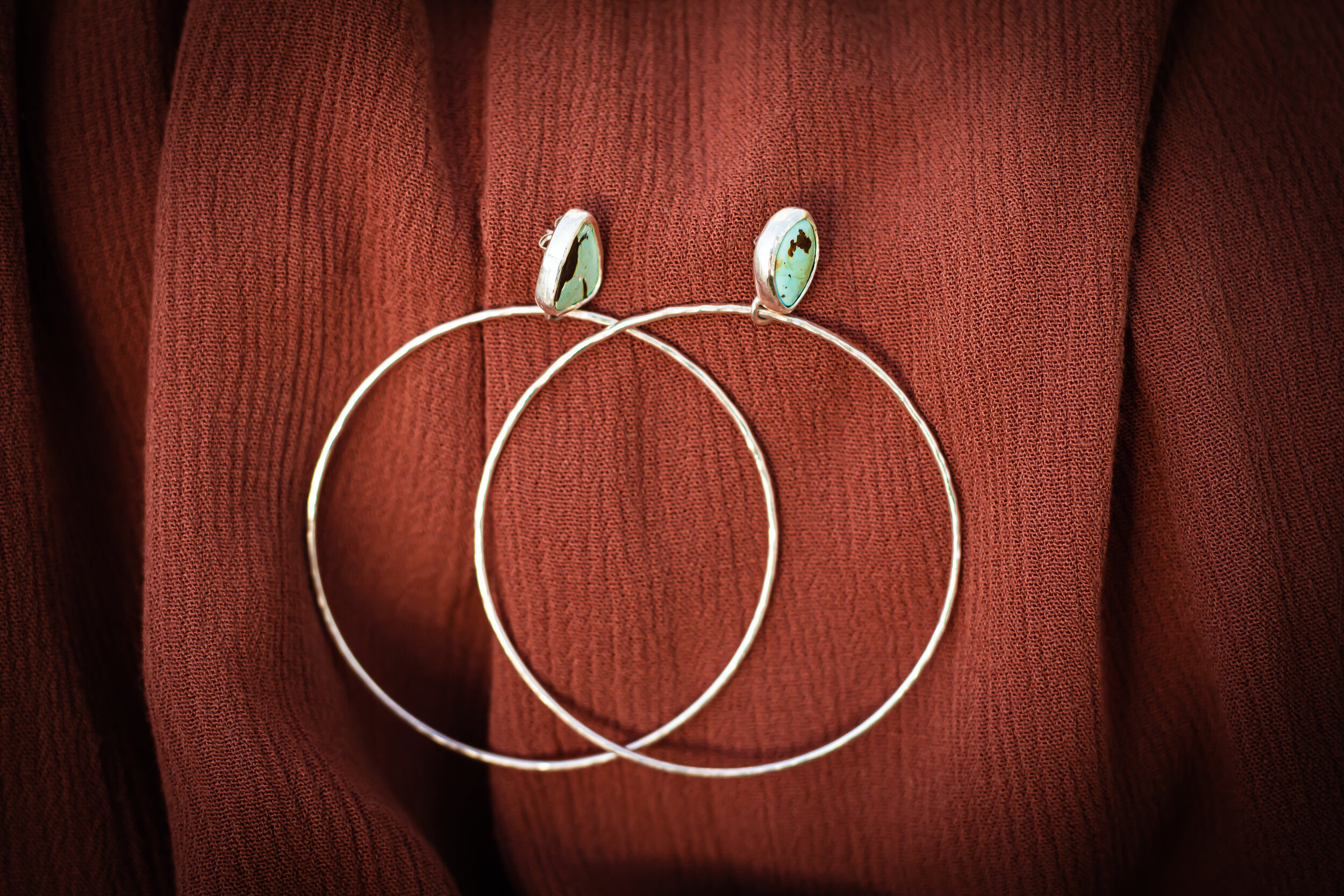 Kingman Turquoise Hoop