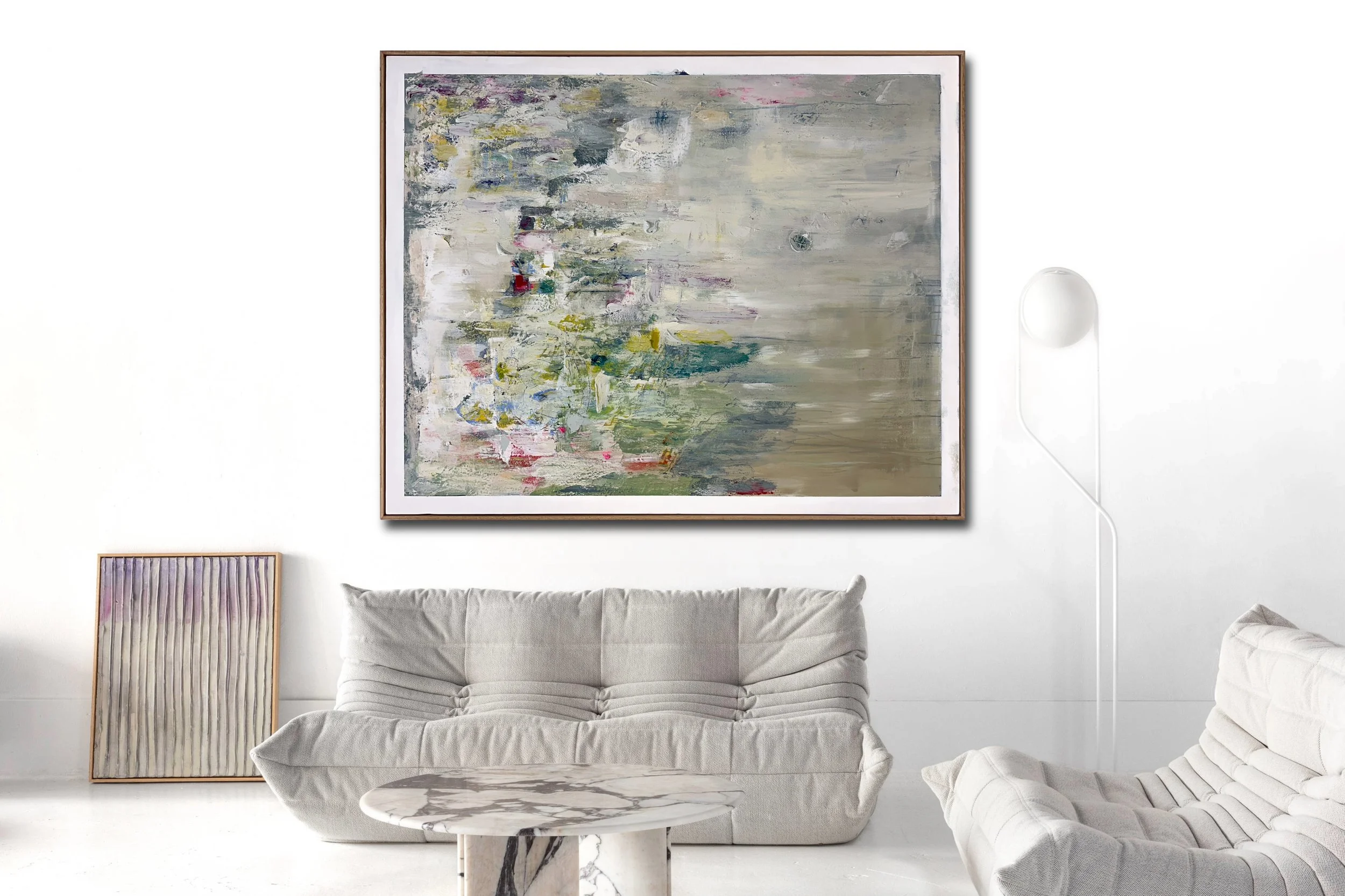 If These Walls Could Talk (Landscape)
155 × 125 cm Acrylic on linen Natural Oak frame $10,000