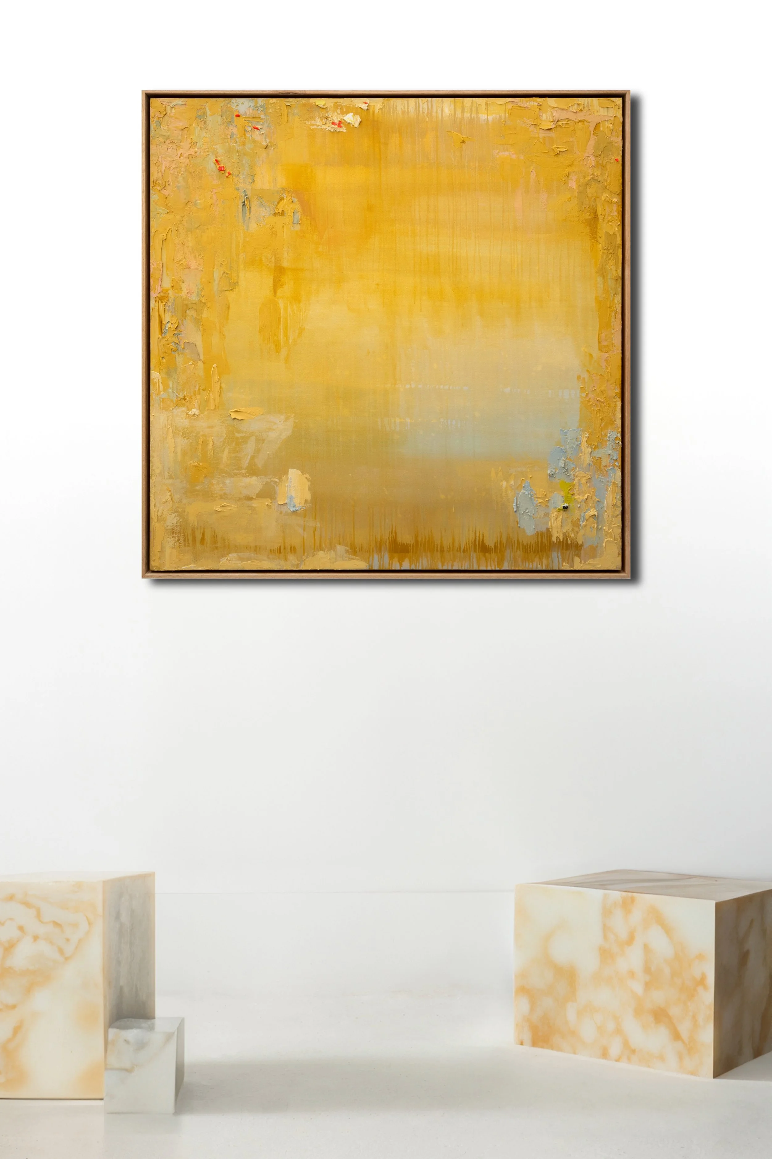 Saffron
125 × 125 cm Acrylic on canvas Natural Oak frame $8,000