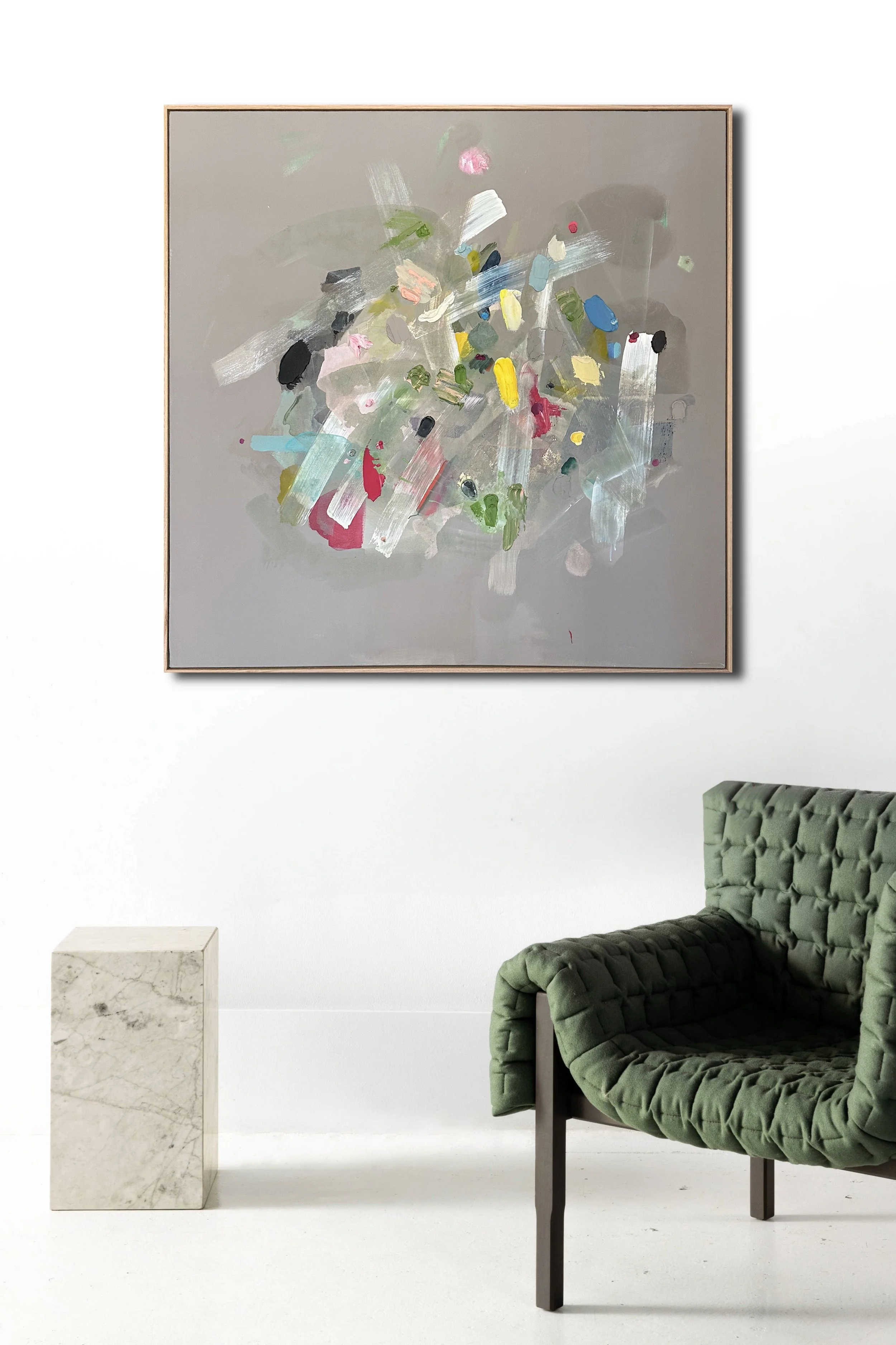 Untitled 14
125 × 125 cm Acrylic on canvas Natural Oak frame $8,000