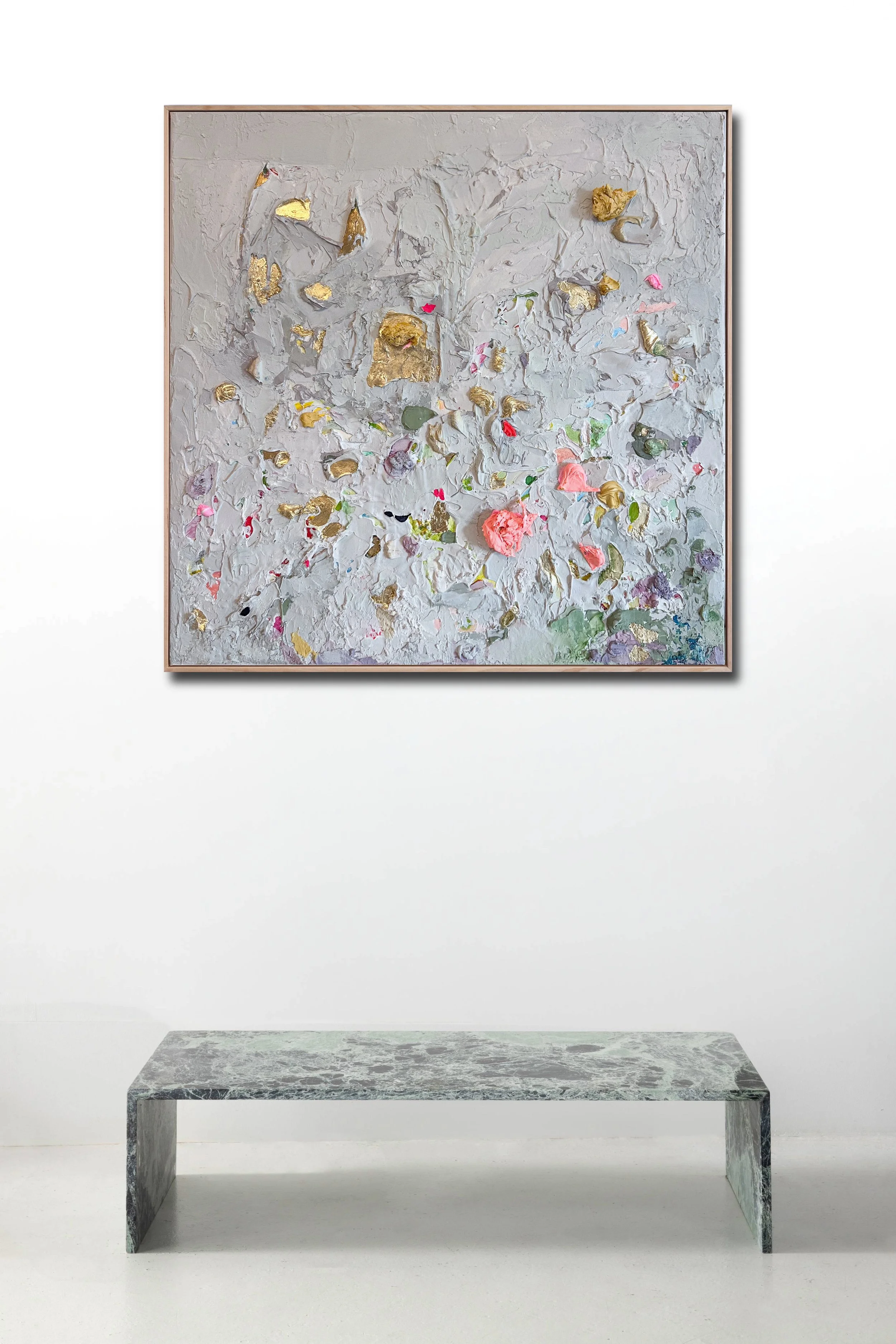 Untitled 21
125 × 125 cm Acrylic on canvas Natural Oak frame $8,000