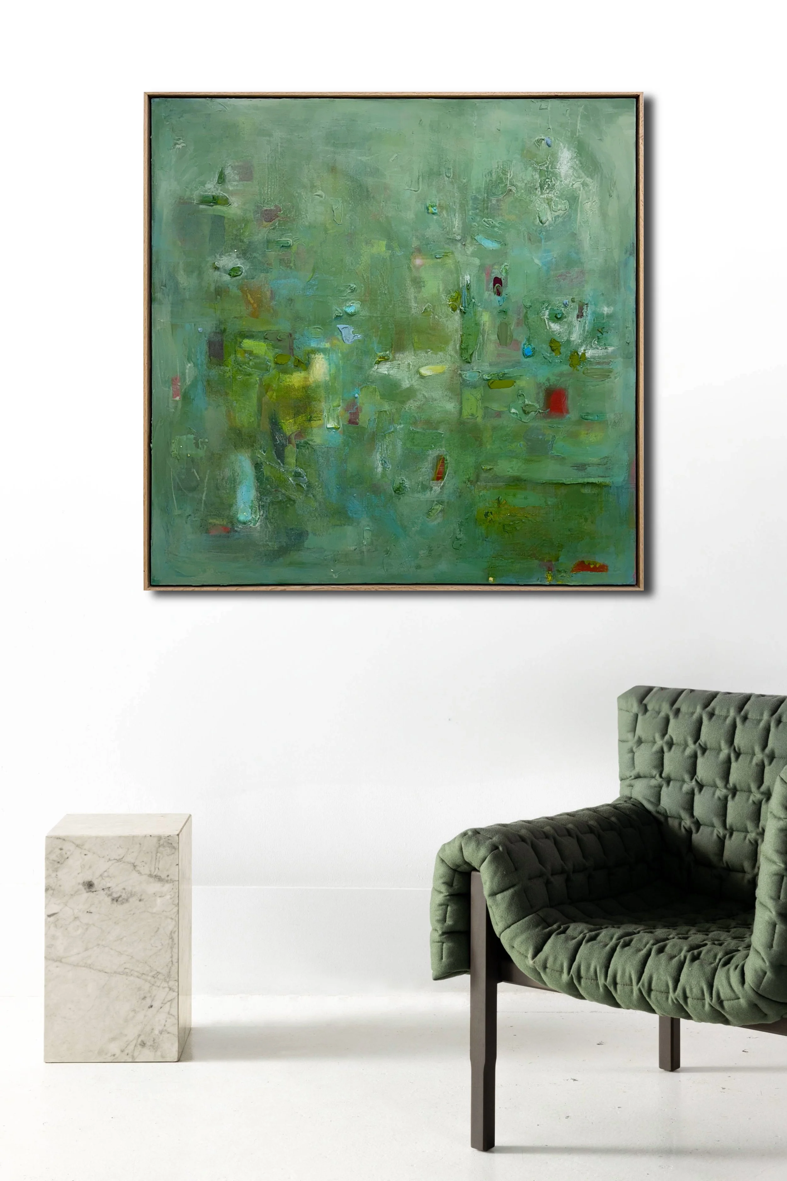 Untitled 70
125 × 125 cm Acrylic on linen Natural Oak frame $8,000