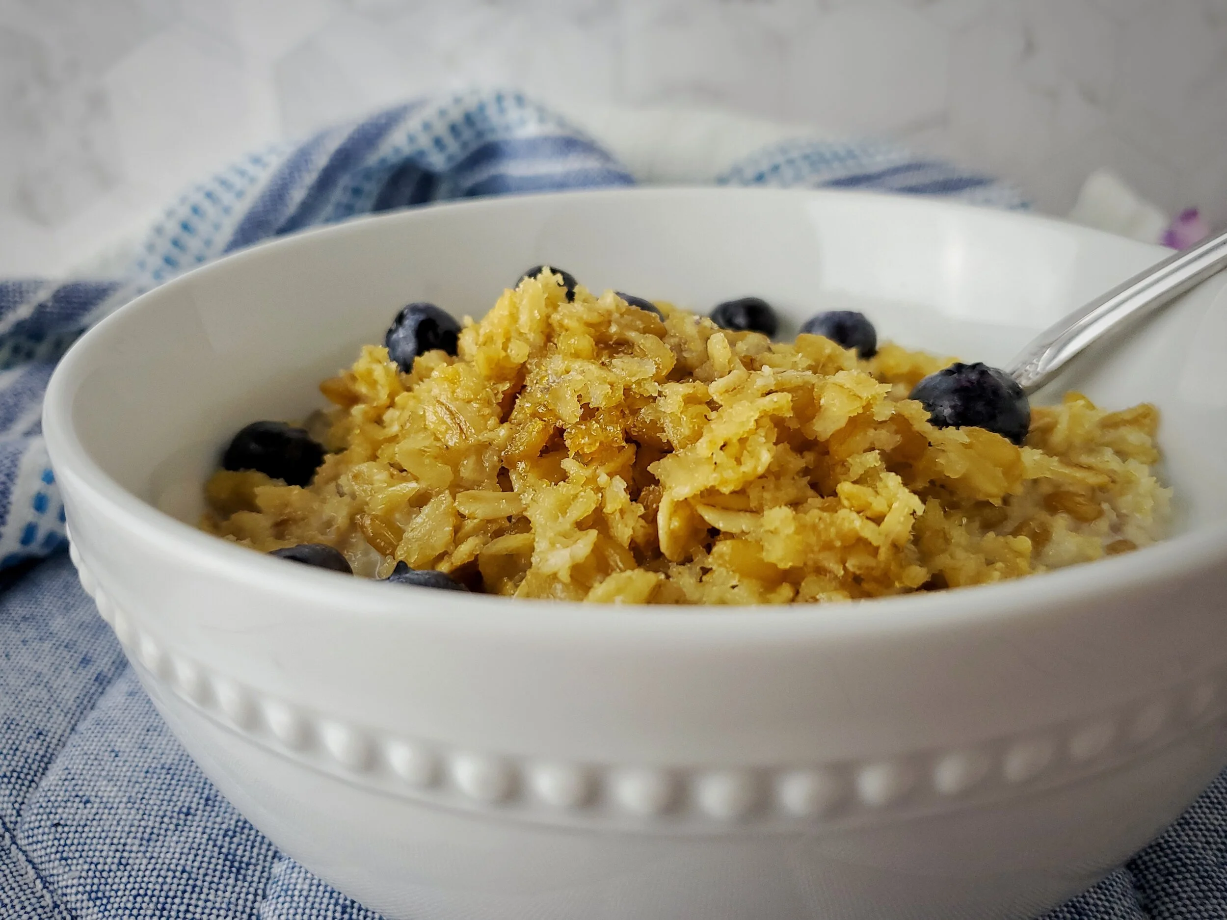 Baked Wheat Berry Oatmeal
